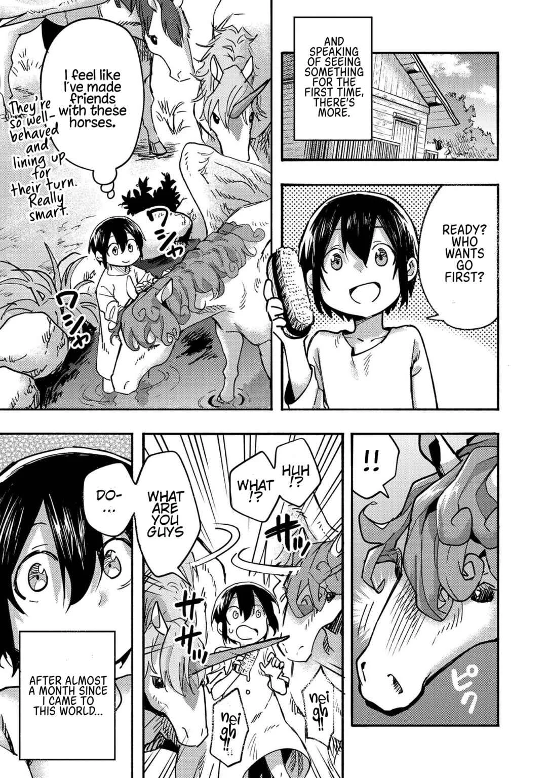 Kyou mo E ni Kaita Mochi ga Umai Chapter 4: Strange Horses Visited My Home - Page 40