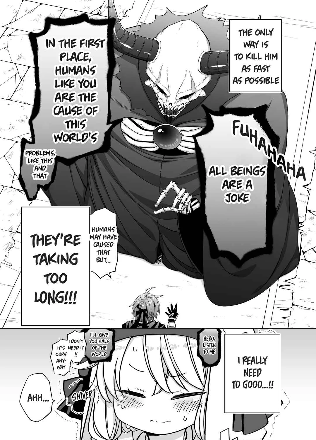 Last Boss Sen dakedo Maji de Moresou dakara, Sassato Maou o Taoshitai! Chapter 2: Urge To Urinate 80%💦 - Page 2