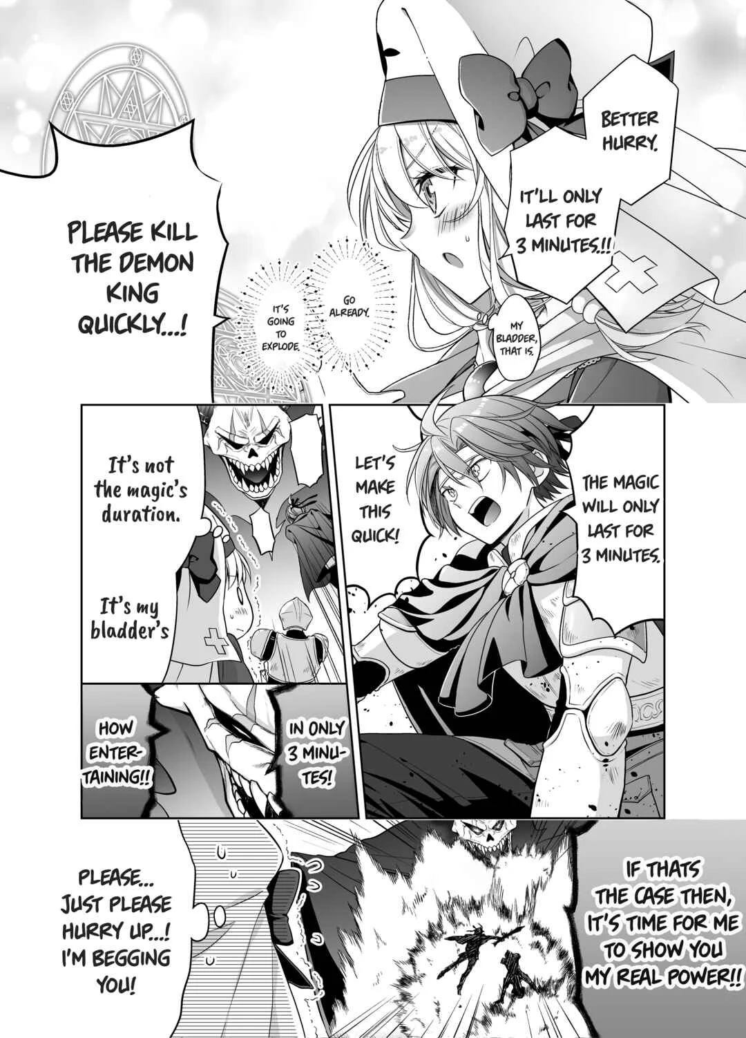 Last Boss Sen dakedo Maji de Moresou dakara, Sassato Maou o Taoshitai! Chapter 3: Urge To Urinate 90%💦 - Page 2
