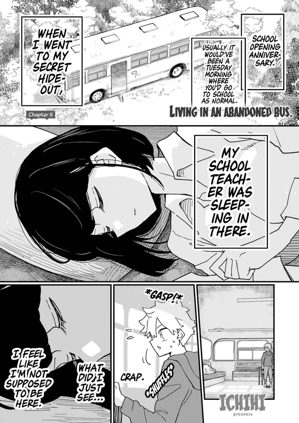 Living in an Abandoned Bus Chapter 5 - Page 1