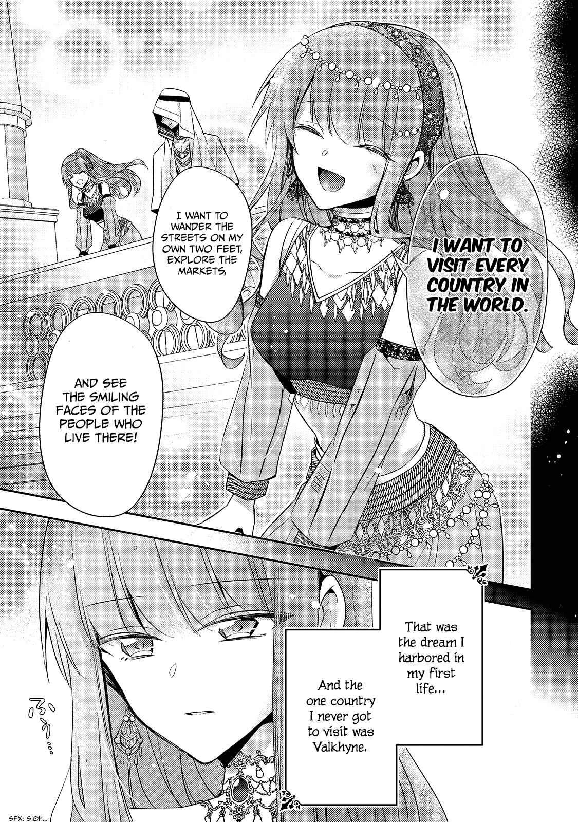 Loop 7-kaime no Akuyaku Reijou wa, Moto Tekikoku de Jiyuu Kimama na Hanayome Seikatsu o Mankitsu Suru Chapter 2: I'll Loaf Around at the Palace All Day Long! - Page 13
