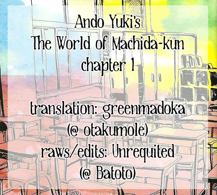 Machida-kun no Sekai Chapter 1: Today's Machida - Page 1