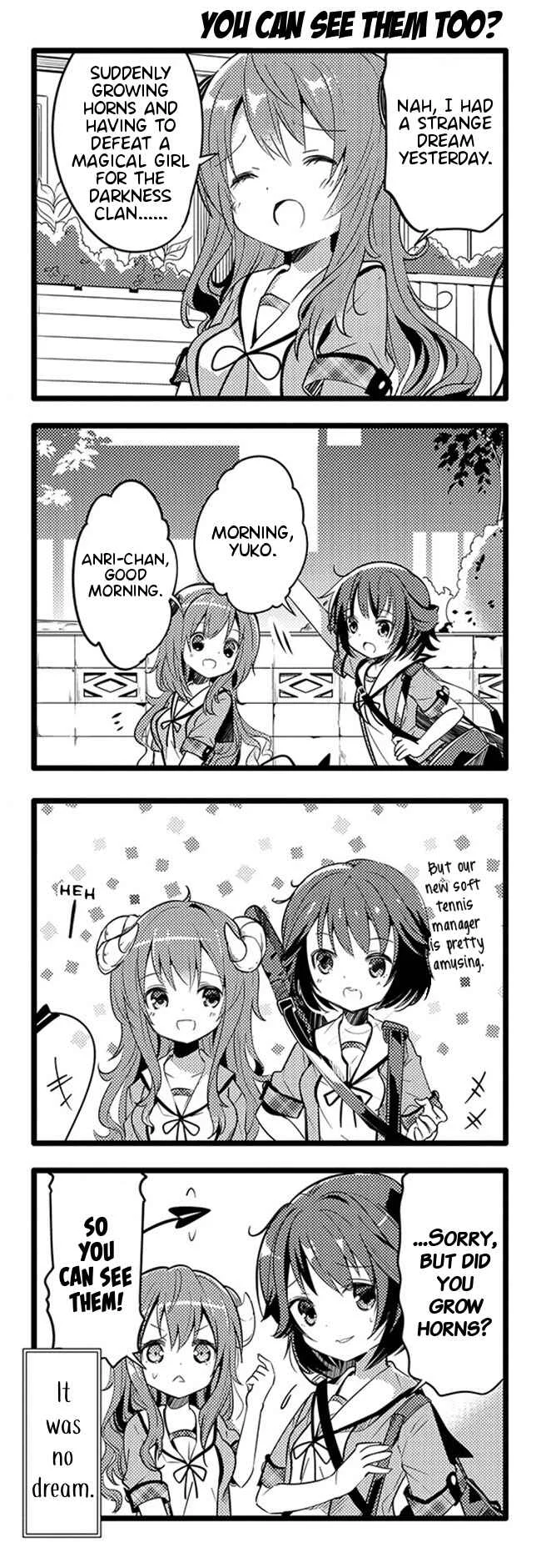 Machikado Mazoku Chapter 2: First Battle!! My Enemy is a Pretty Classmate!? - Page 2