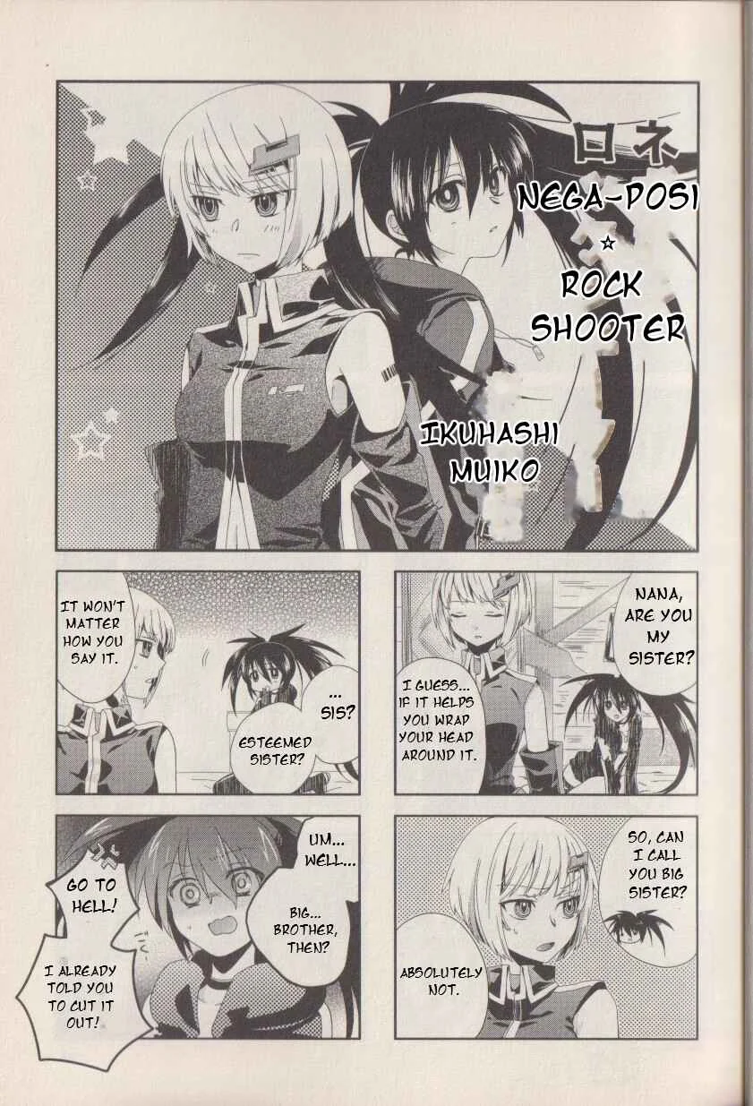 Magi-Cu 4-koma: Black Rock Shooter the Game Chapter 3: Nega-Posi * Rock Shooter - Page 1