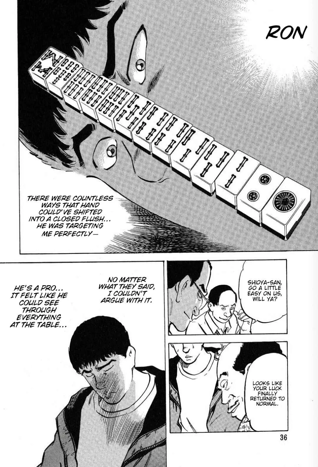 Mahjong Hiryuu Densetsu Tenpai Chapter 1: The Underground Pro - Page 34