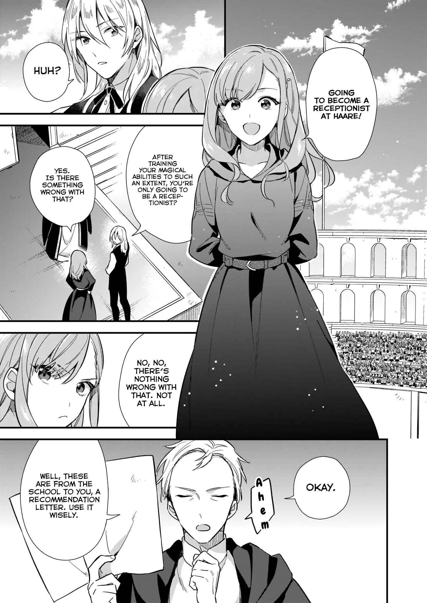 Mahou Sekai no Uketsukejou ni Naritai desu Chapter 3.2 - Page 15