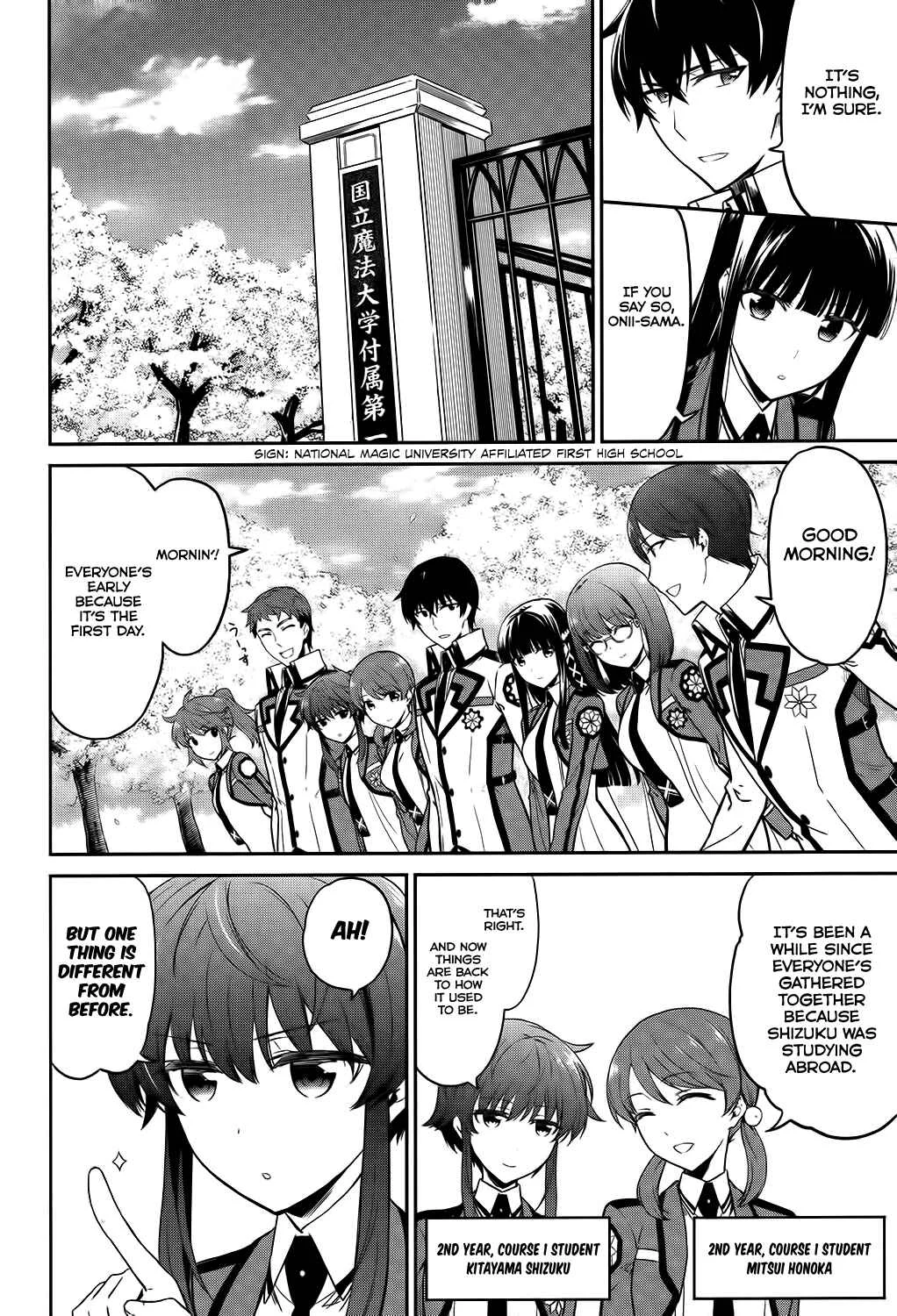 Mahouka Koukou no Rettousei - Double Seven-hen Chapter 5: New School Year - Page 6