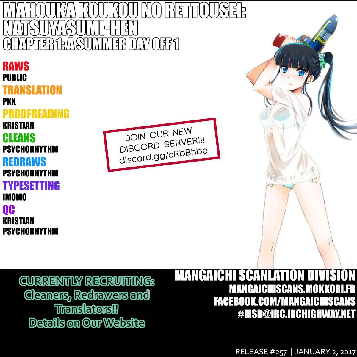 Mahouka Koukou no Rettousei - Natsuyasumi-hen Chapter 1: A Summer Day Off, Part 1 - Page 1