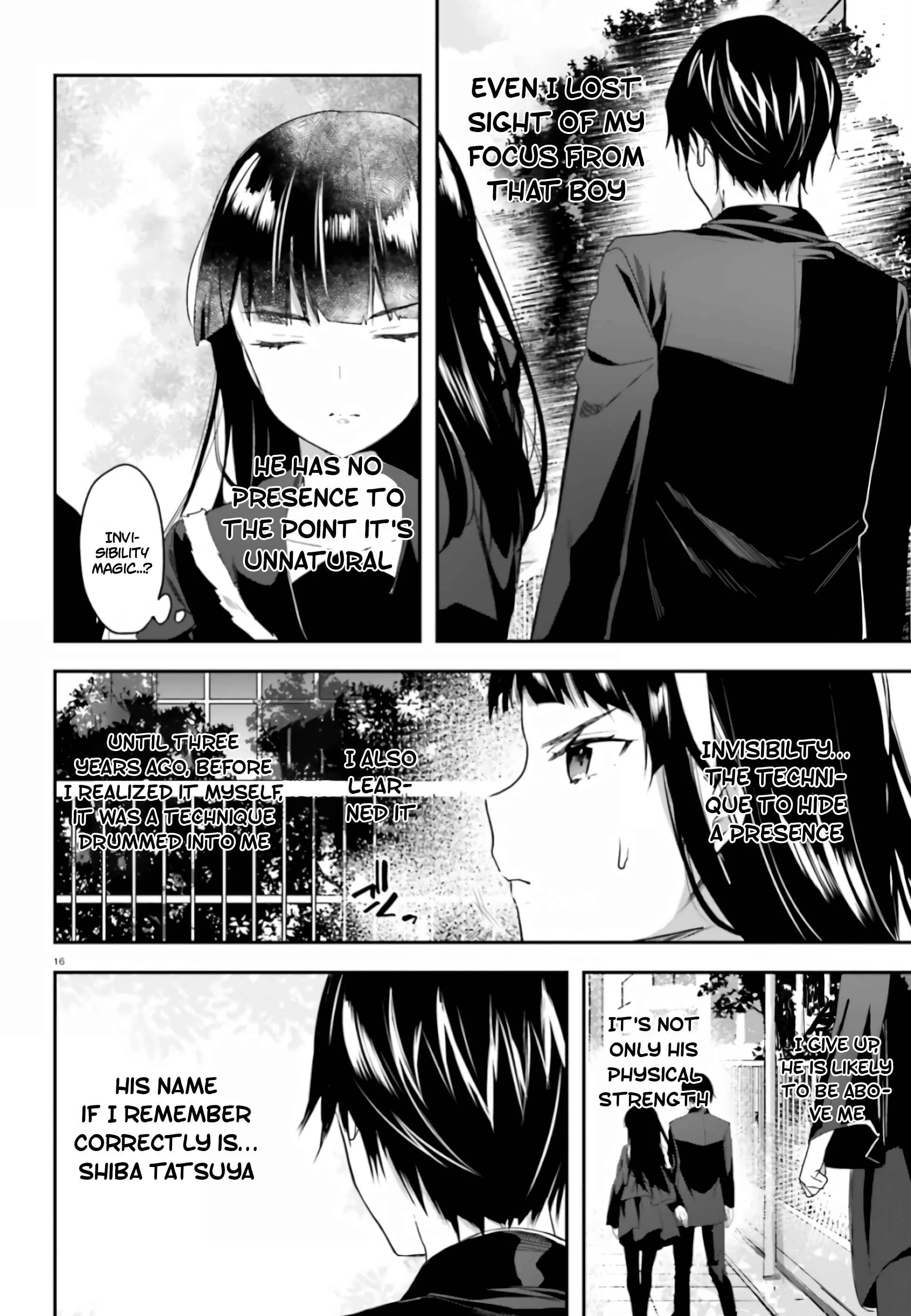 Mahouka Koukou no Rettousei - Shiba Tatsuya Ansatsu Keikaku Chapter 3: Reconnaissance​ - Page 17