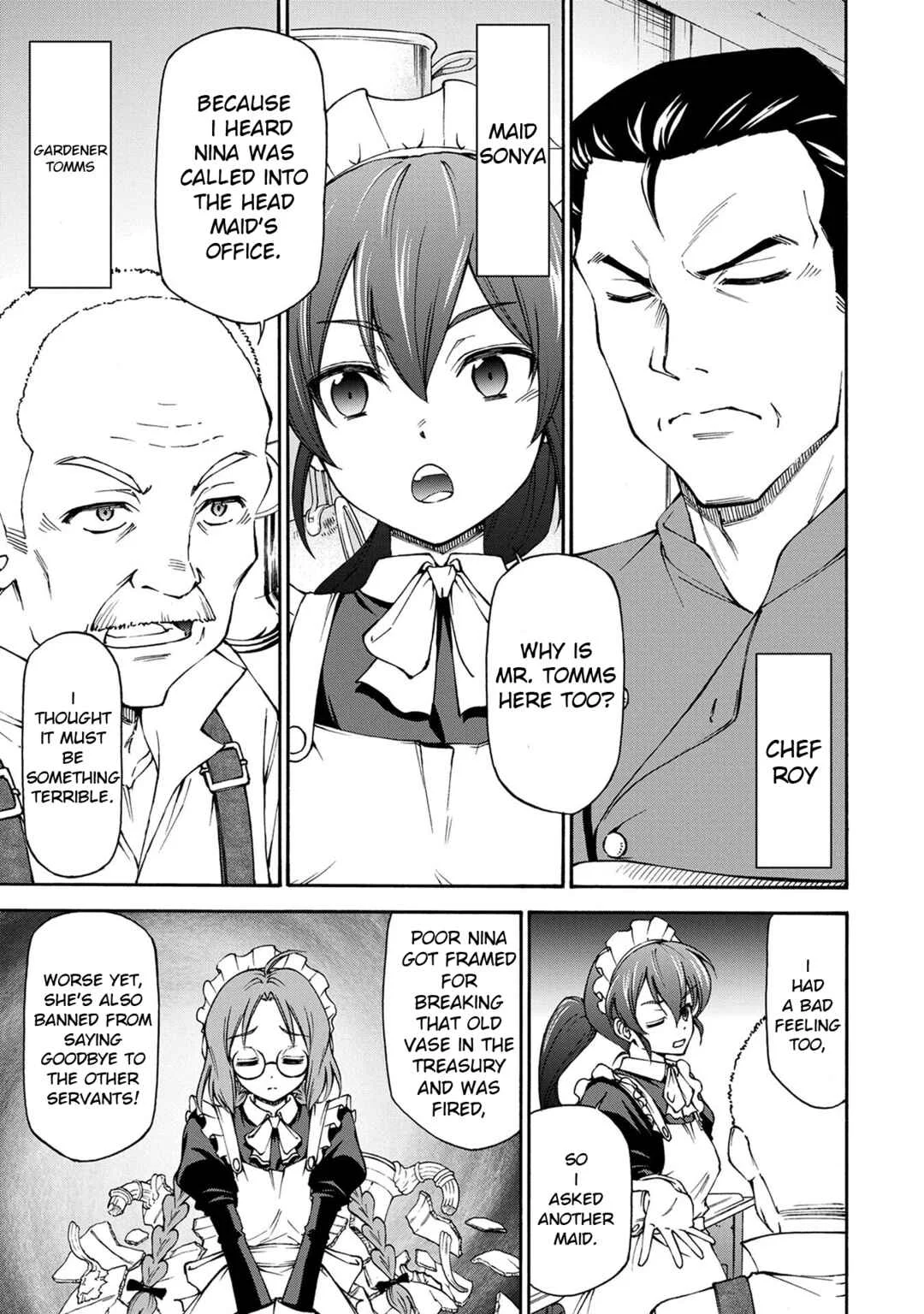 Maid nara Touzen desu. ~Nureginu wo Kiserareta Bannou Maid-san wa Tabi ni Deru Koto ni shimashita.~ Chapter 1: The Million Gold Maid - Page 14