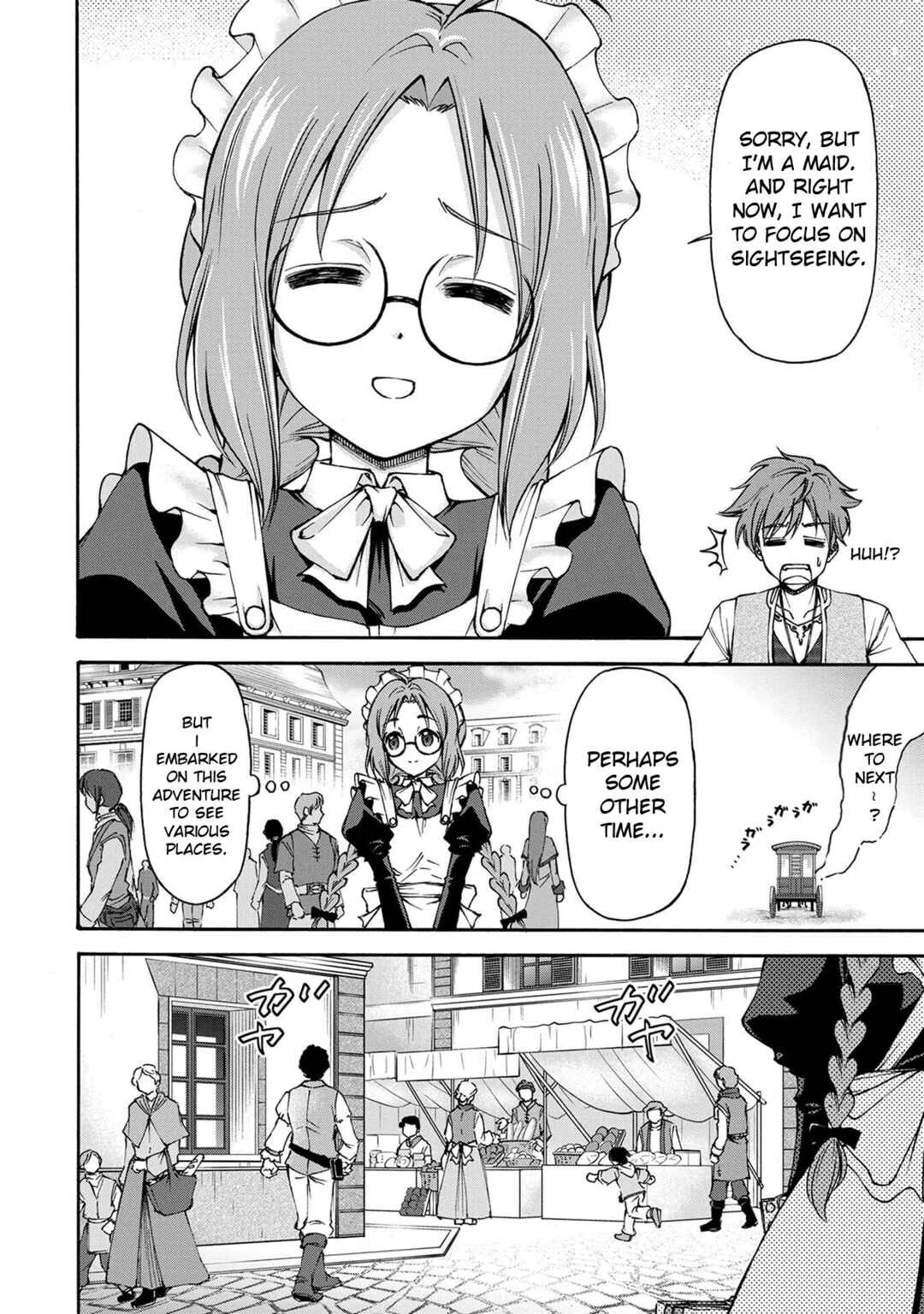 Maid nara Touzen desu. ~Nureginu wo Kiserareta Bannou Maid-san wa Tabi ni Deru Koto ni shimashita.~ Chapter 1: The Million Gold Maid - Page 27