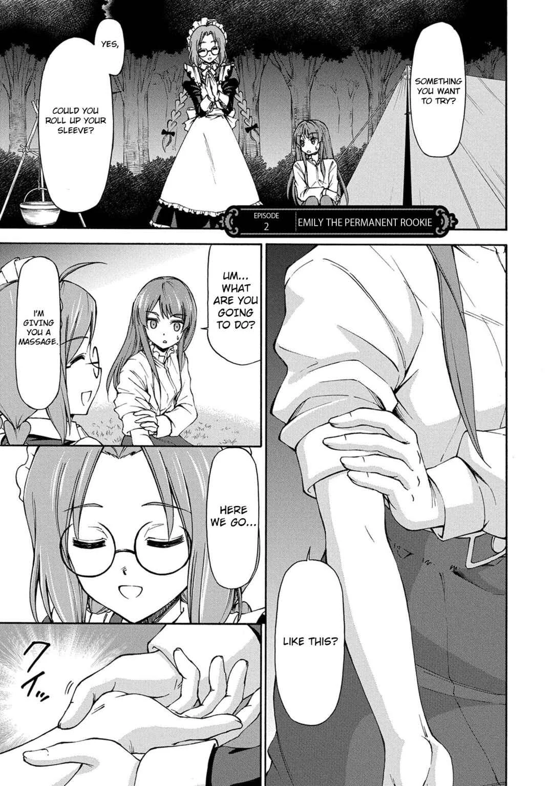 Maid nara Touzen desu. ~Nureginu wo Kiserareta Bannou Maid-san wa Tabi ni Deru Koto ni shimashita.~ Chapter 2: Emily the Permanent Rookie - Page 1
