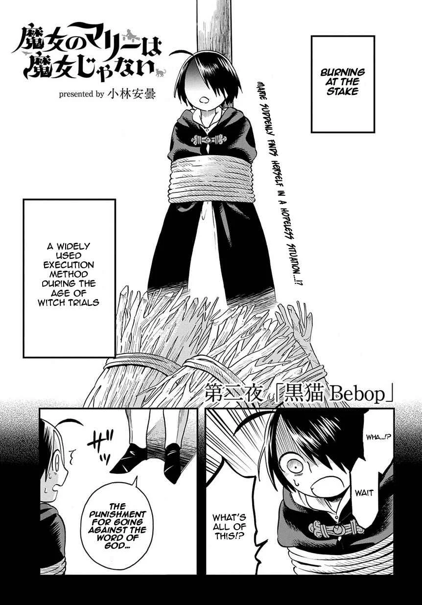 Majo no Marie wa Majo Janai Chapter 2: Black Cat Bebop - Page 2
