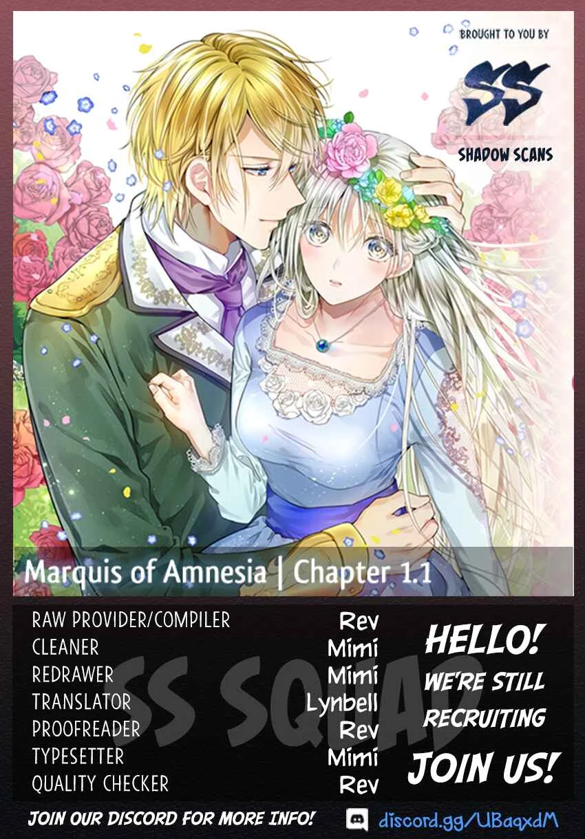Marquis of Amnesia Chapter 1.1: An Unthinkable Amnesia Part 1 - Page 1