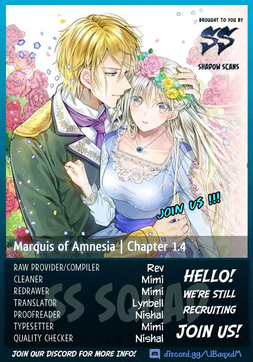 Marquis of Amnesia Chapter 1.4: An Unthinkable Amnesia Part 4 - Page 1
