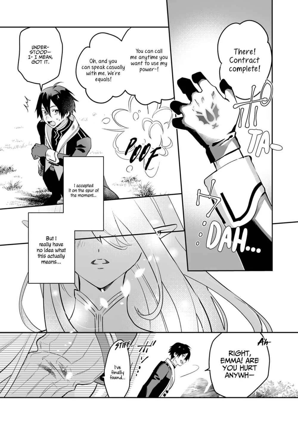 Maryoku 0 de Tsuihousaremashita ga, Daiseirei to Keiyakushi Maken no Chikara ga Kakuseishimashita Chapter 1 - Page 34