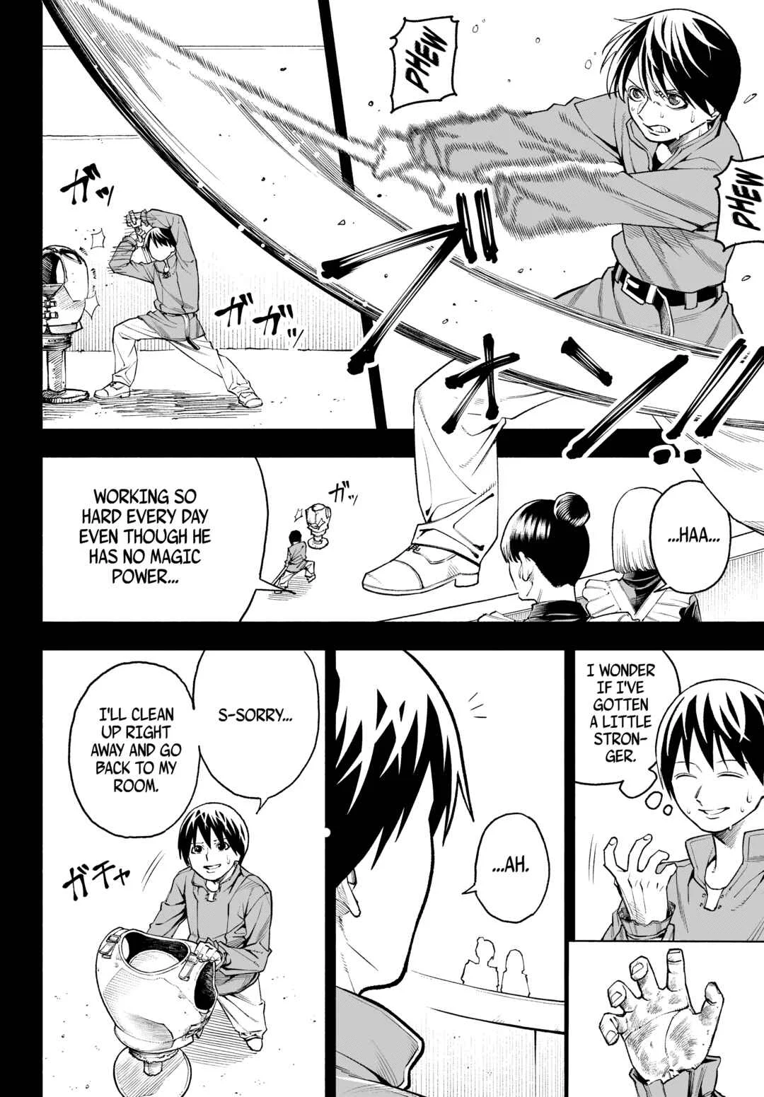 Maryoku Zero no Ochikobore, Jusatsu no Youtou ni Erabareru. Chapter 1: The Zero-Magic Dropout is Chosen by the Cursed Sword - Page 13