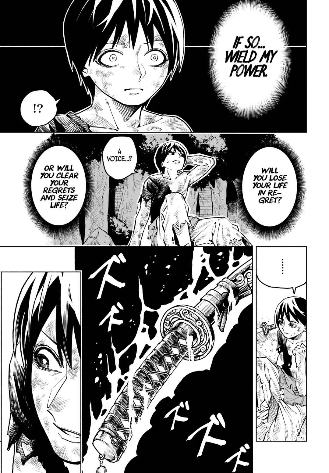 Maryoku Zero no Ochikobore, Jusatsu no Youtou ni Erabareru. Chapter 1: The Zero-Magic Dropout is Chosen by the Cursed Sword - Page 32