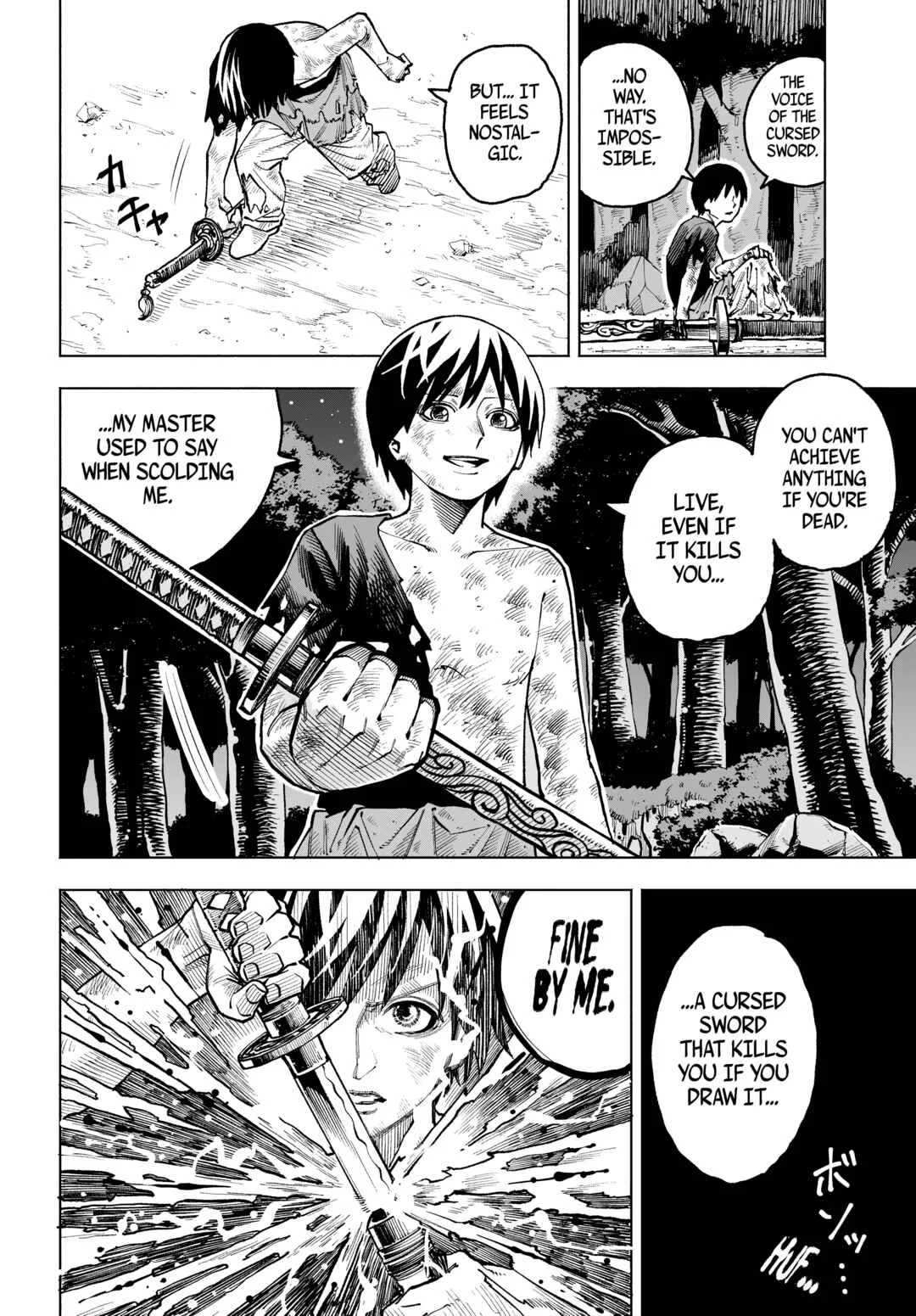 Maryoku Zero no Ochikobore, Jusatsu no Youtou ni Erabareru. Chapter 1: The Zero-Magic Dropout is Chosen by the Cursed Sword - Page 33