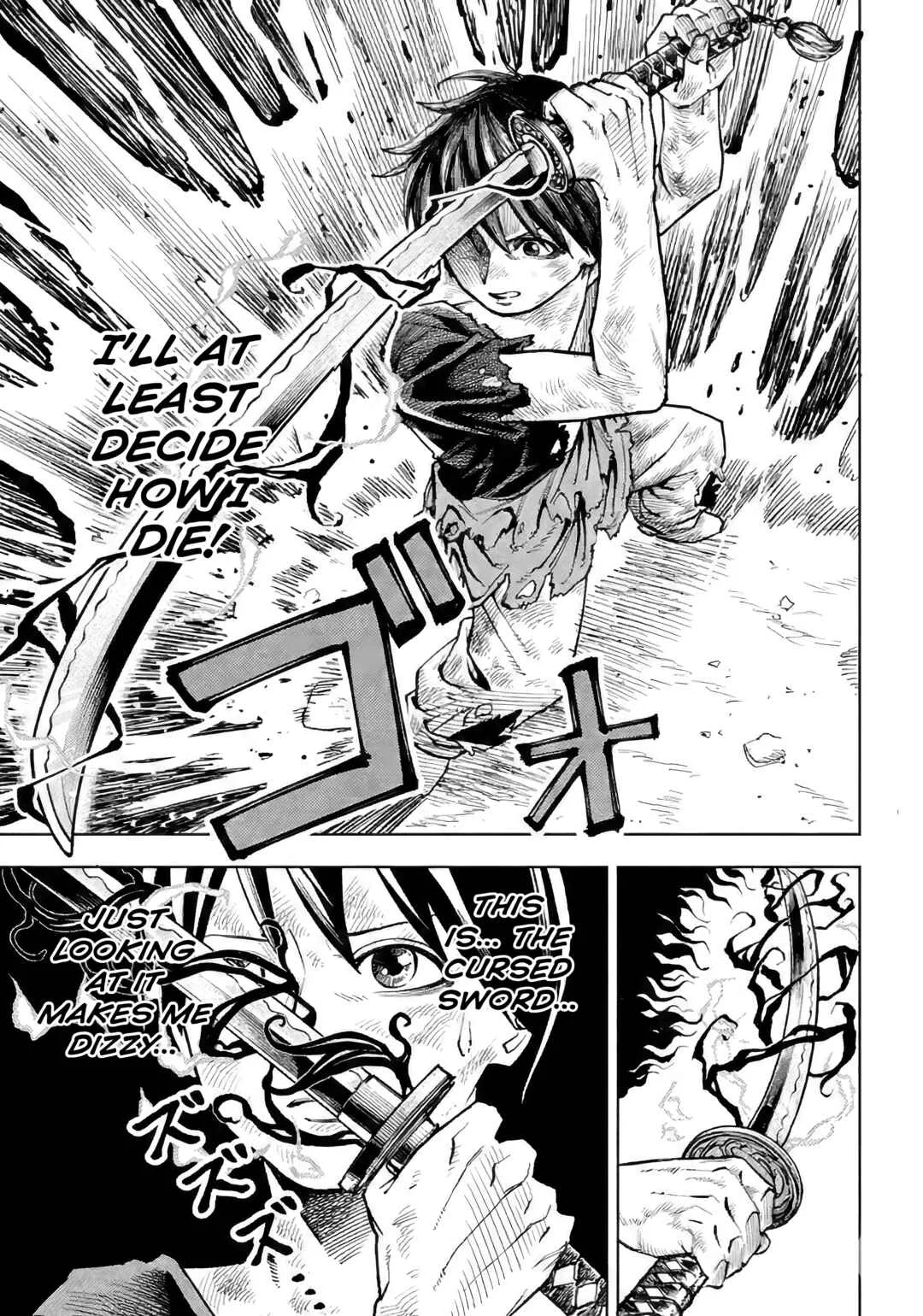 Maryoku Zero no Ochikobore, Jusatsu no Youtou ni Erabareru. Chapter 1: The Zero-Magic Dropout is Chosen by the Cursed Sword - Page 34