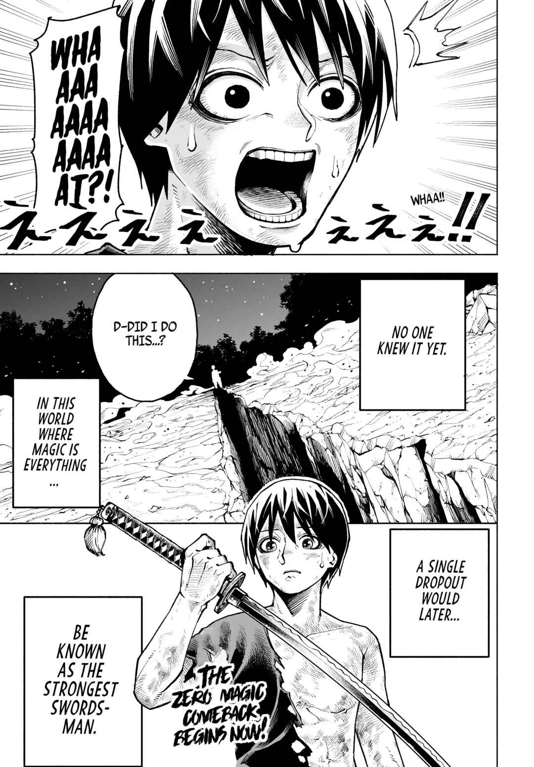 Maryoku Zero no Ochikobore, Jusatsu no Youtou ni Erabareru. Chapter 1: The Zero-Magic Dropout is Chosen by the Cursed Sword - Page 40