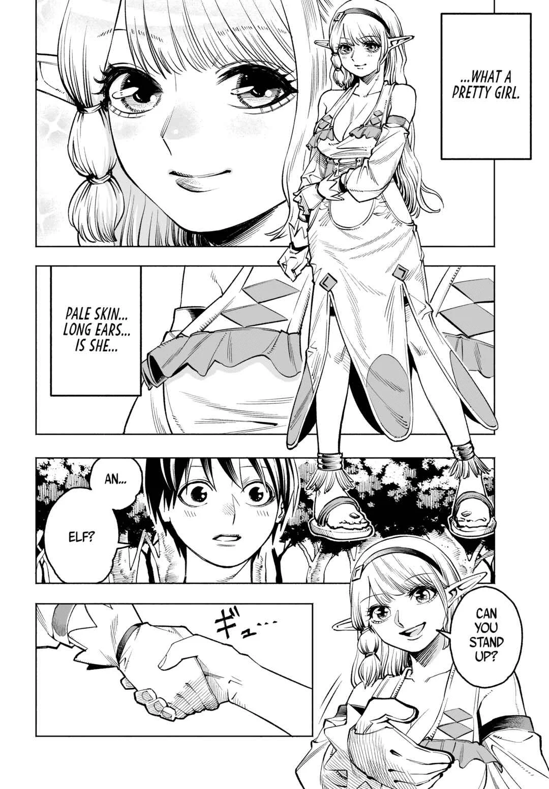 Maryoku Zero no Ochikobore, Jusatsu no Youtou ni Erabareru. Chapter 2: The Elf and the Adventurer - Page 8