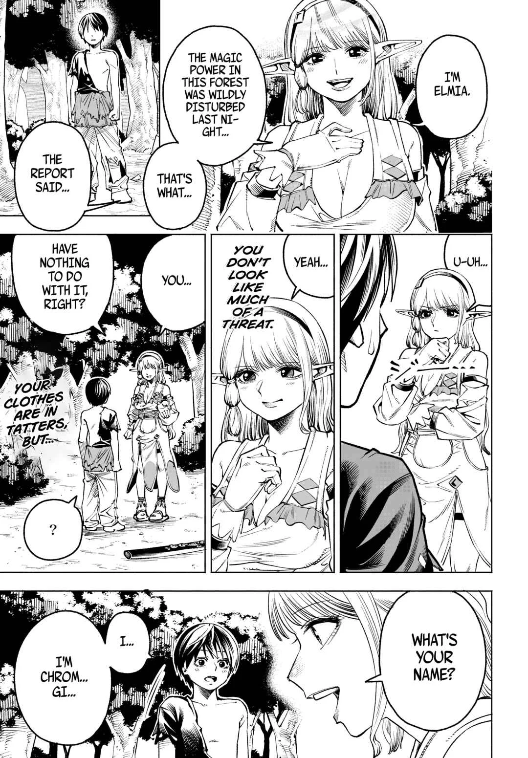 Maryoku Zero no Ochikobore, Jusatsu no Youtou ni Erabareru. Chapter 2: The Elf and the Adventurer - Page 9