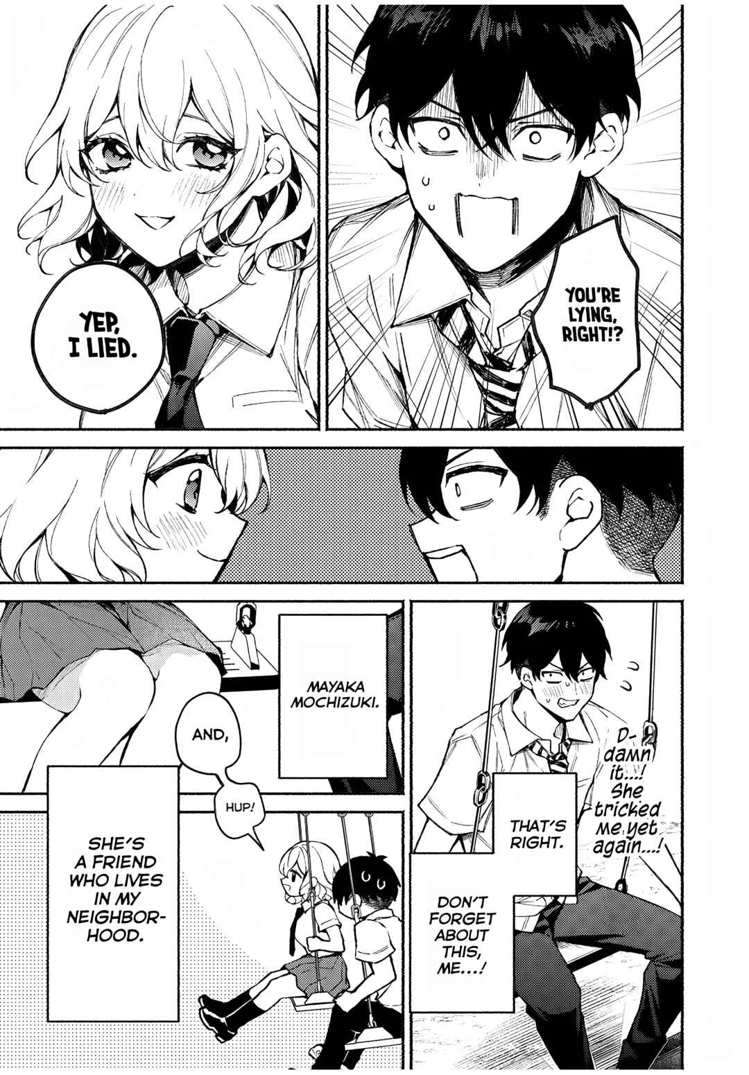 Mayaka-neesan wa Uso ga Tsukenai Chapter 2: I can see her....p-panties... - Page 5