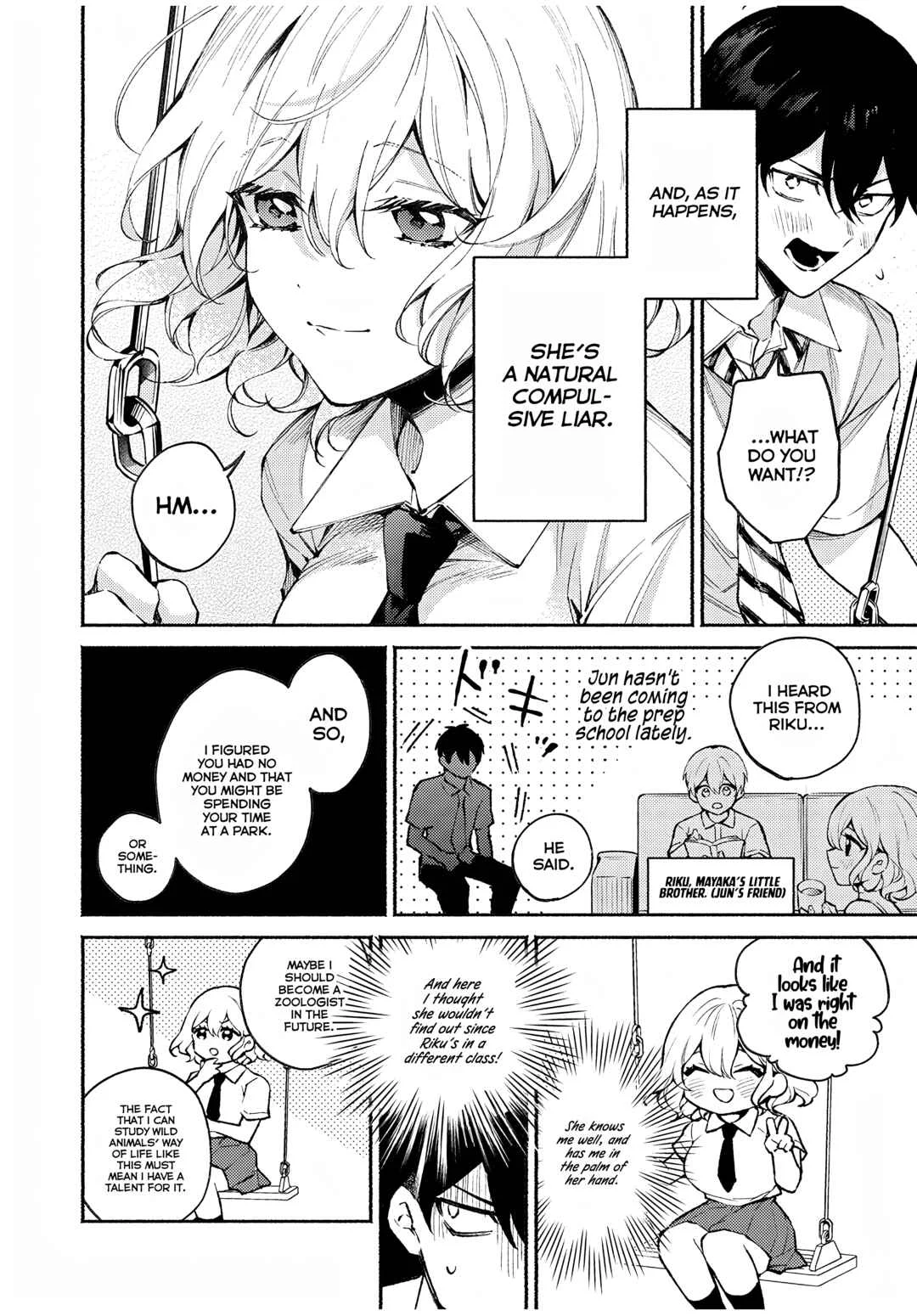 Mayaka-neesan wa Uso ga Tsukenai Chapter 2: I can see her....p-panties... - Page 6