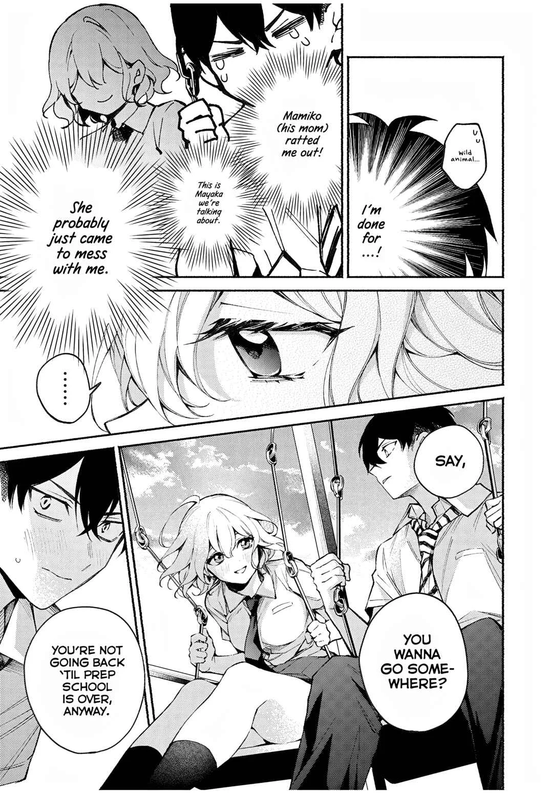 Mayaka-neesan wa Uso ga Tsukenai Chapter 2: I can see her....p-panties... - Page 7