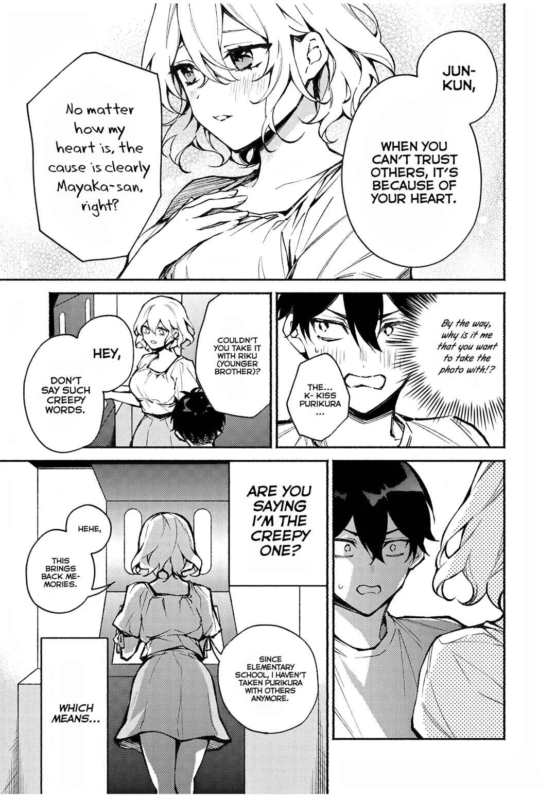 Mayaka-neesan wa Uso ga Tsukenai Chapter 4: The lie of the kiss puri - Page 3