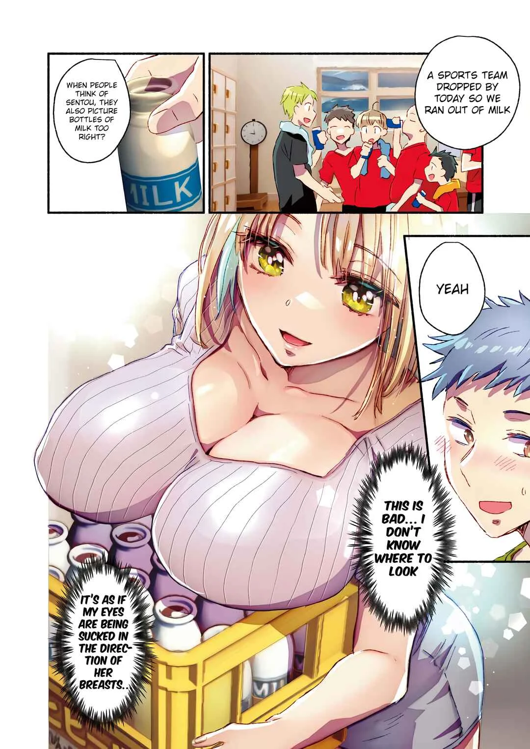 Mayuri-san no Iru Sentou Chapter 4: Milk provides Strength - Page 5