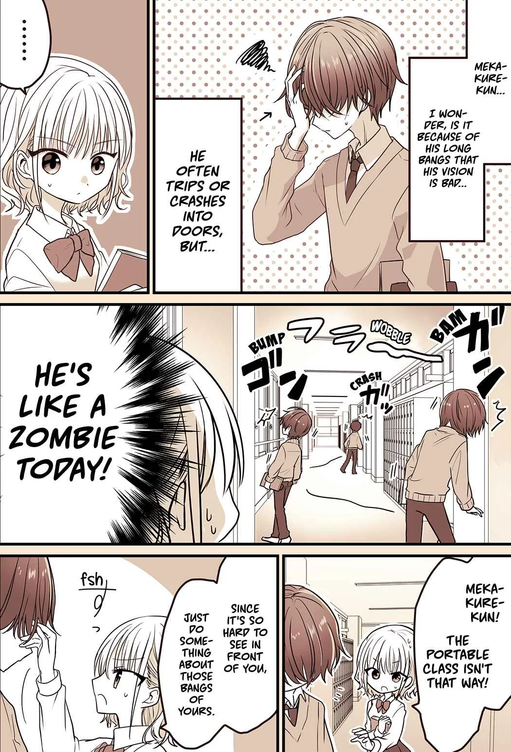 Mekakure Danshi ga Ki ni Naru Manga Chapter 4 - Page 1