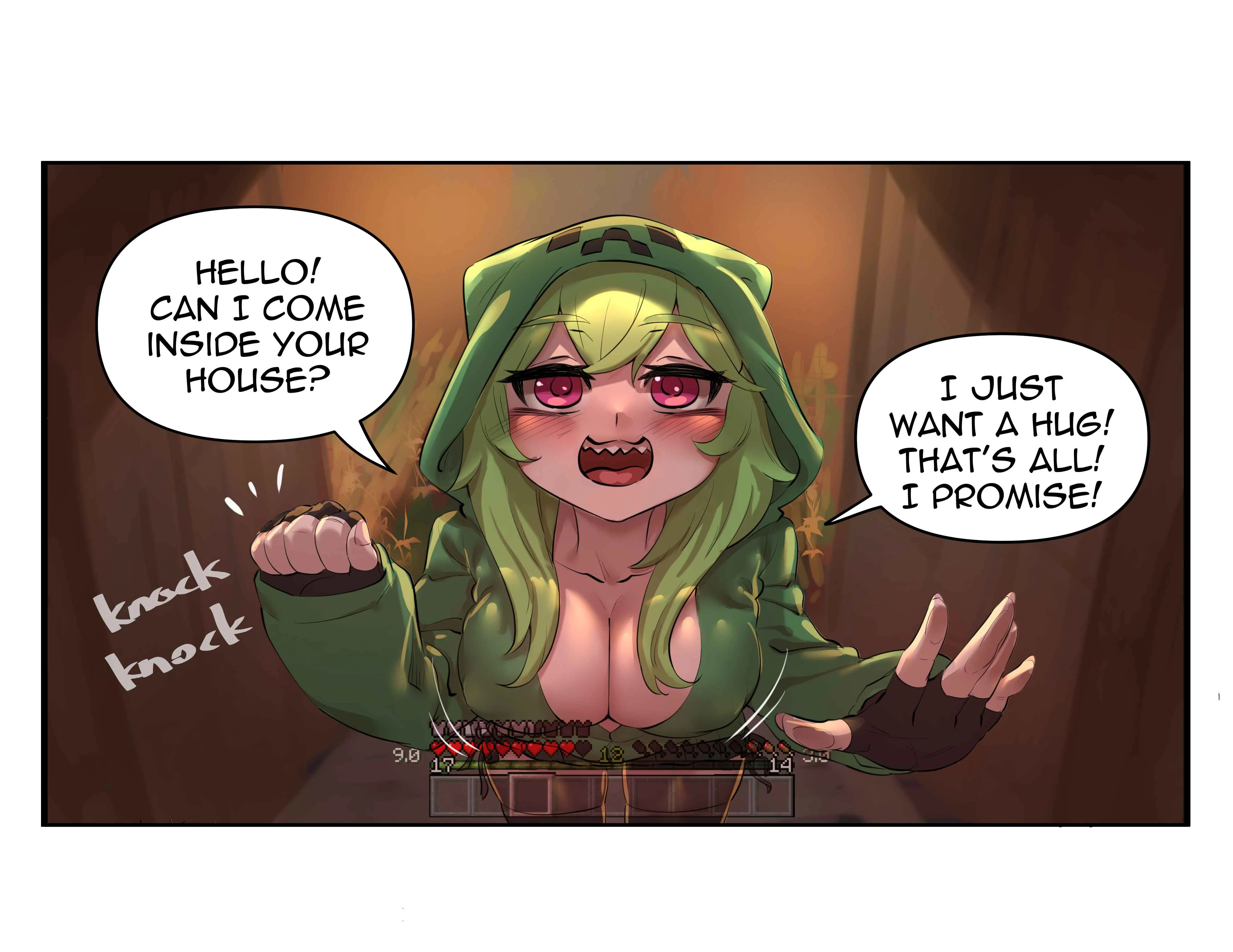 Minecraft: Anime Edition Chapter 1: A Visit from Creeper-chan - Page 1