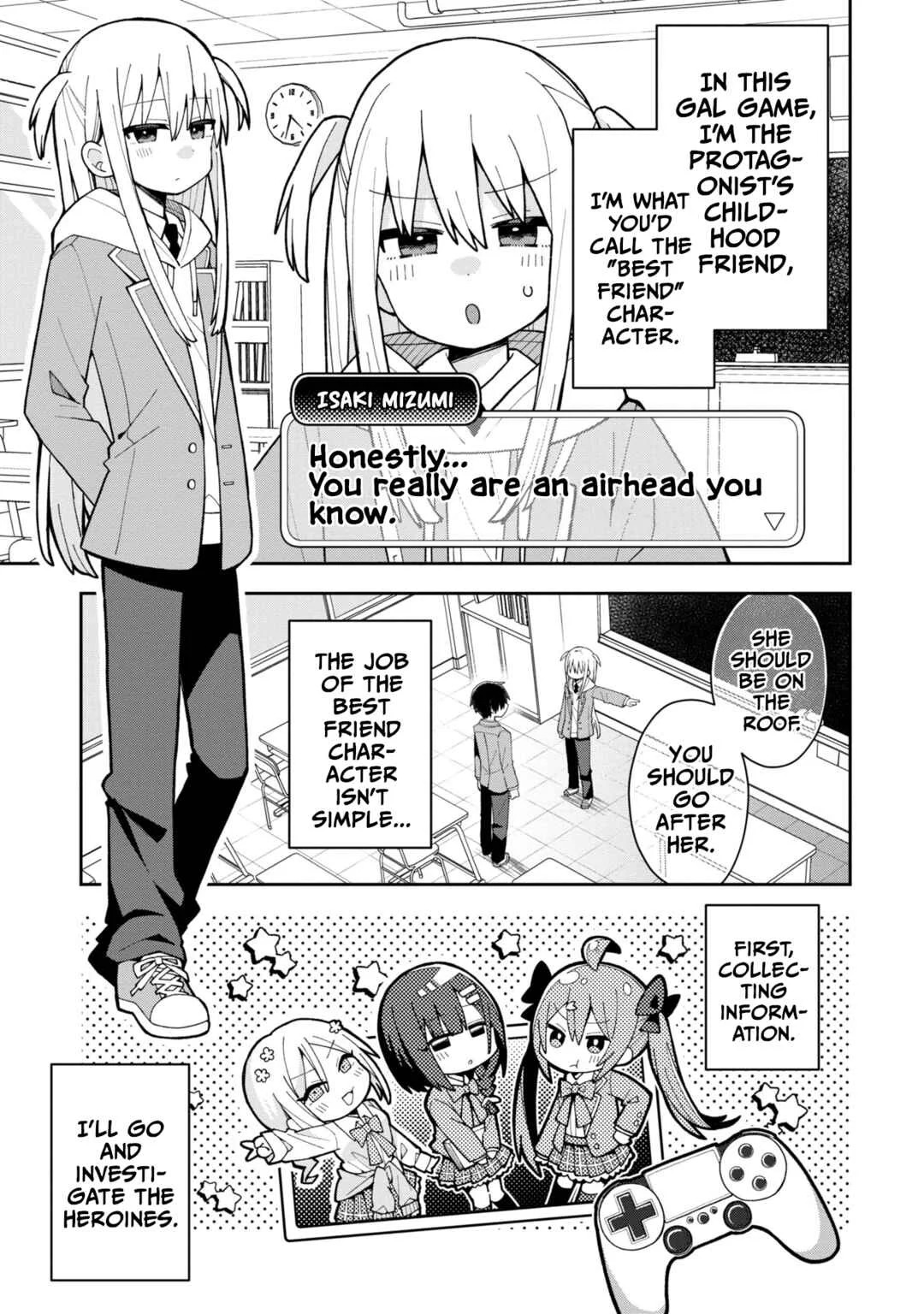 Misaki-kun wa Kouryaku Chara Janai Chapter 2: Being a Best Friend Character Isn't Easy - Page 1