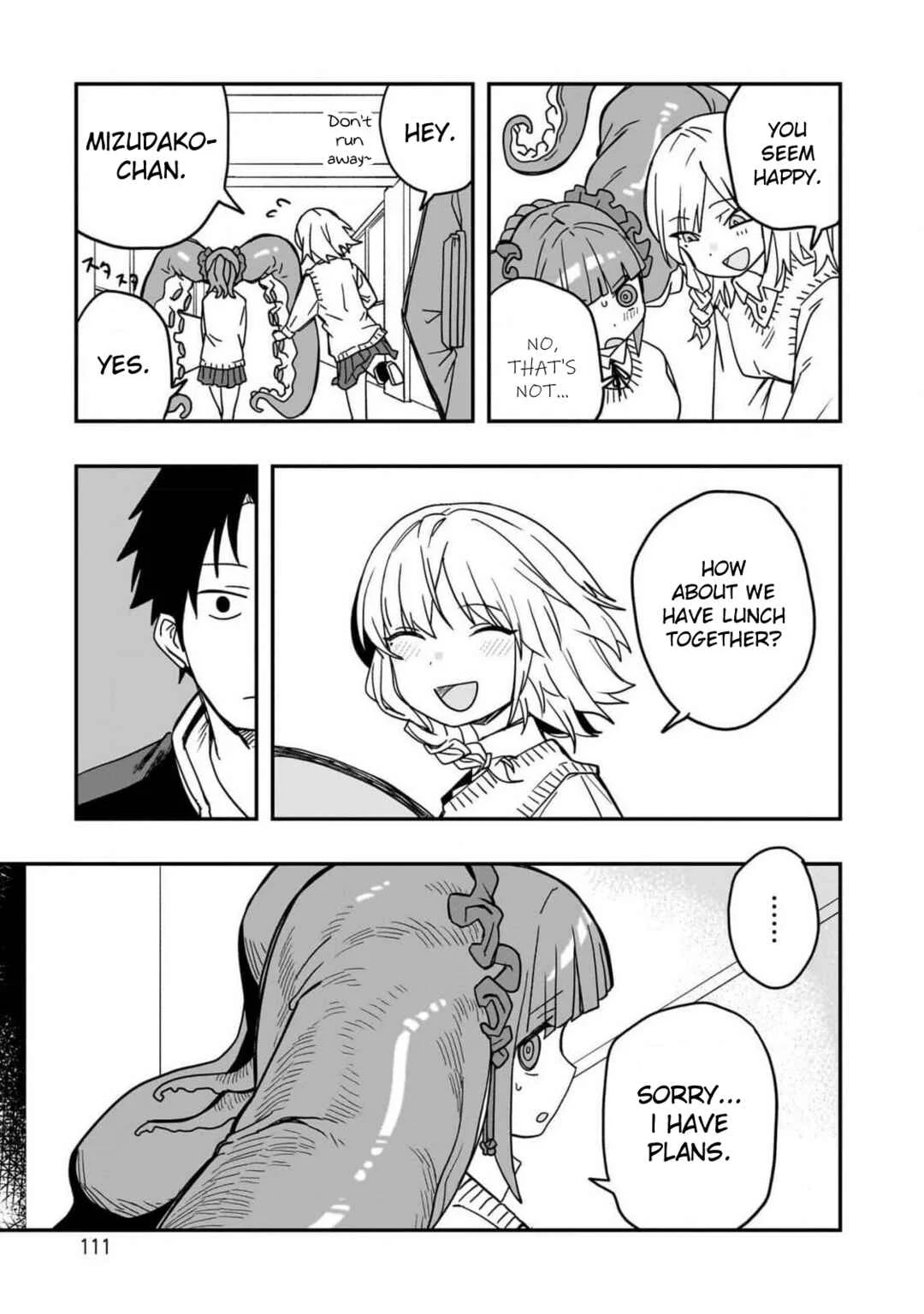 Mizudako-chan kara wa Nigerarenai! Chapter 3: Versatile Hair - Page 14