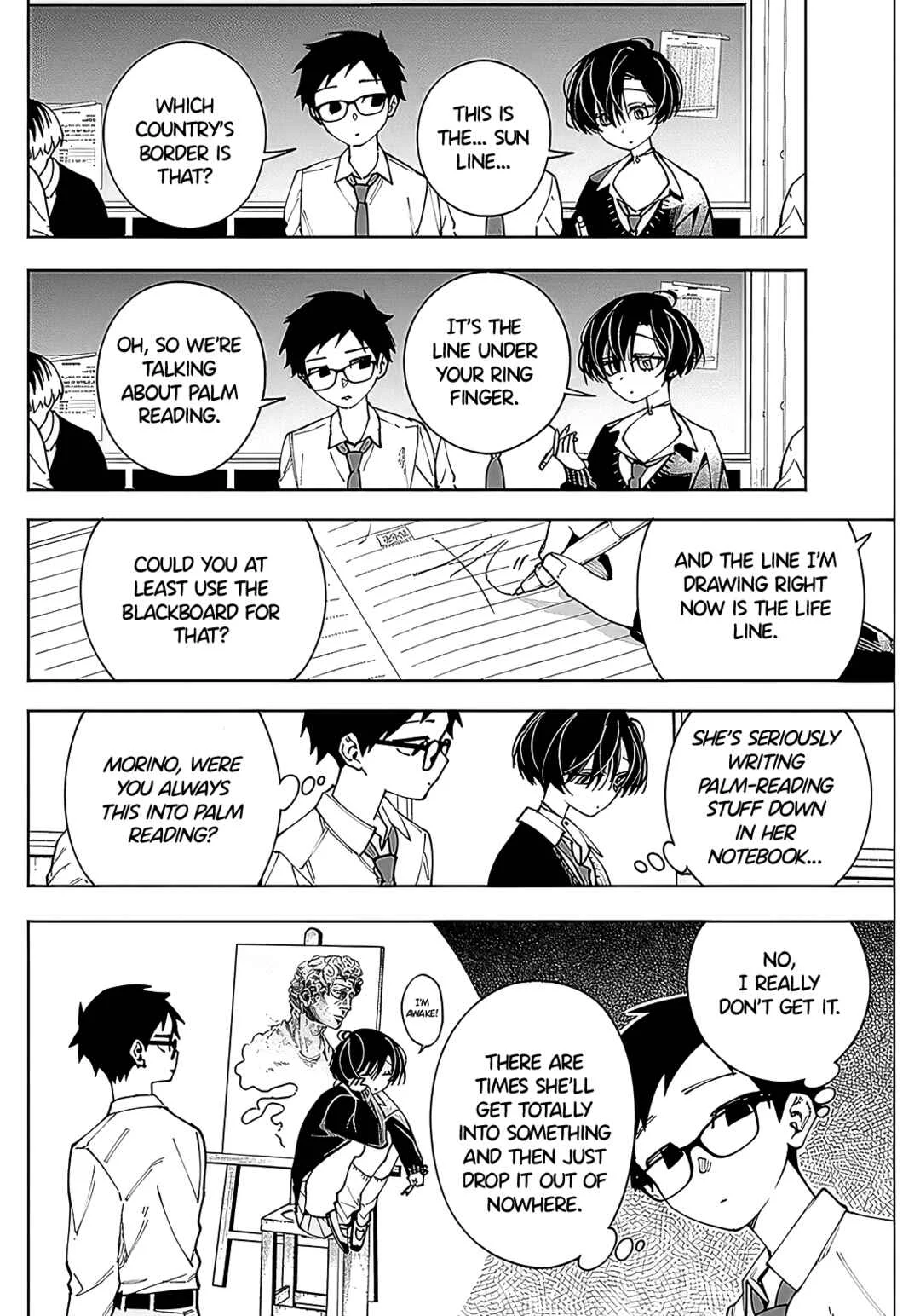 Morino-san Darugaramu Chapter 1: Languid Palm Reading - Page 9