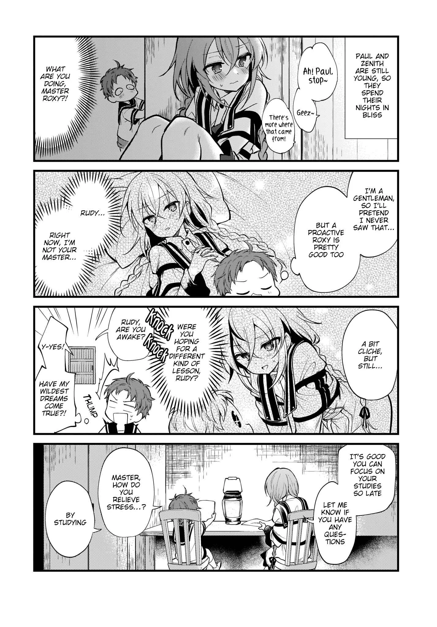 Mushoku Tensei ~4-koma ni Natte mo Honki Dasu~ Chapter 1 - Page 12