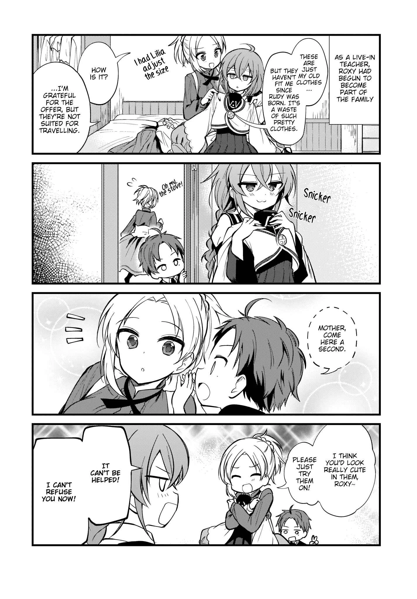 Mushoku Tensei ~4-koma ni Natte mo Honki Dasu~ Chapter 1 - Page 14