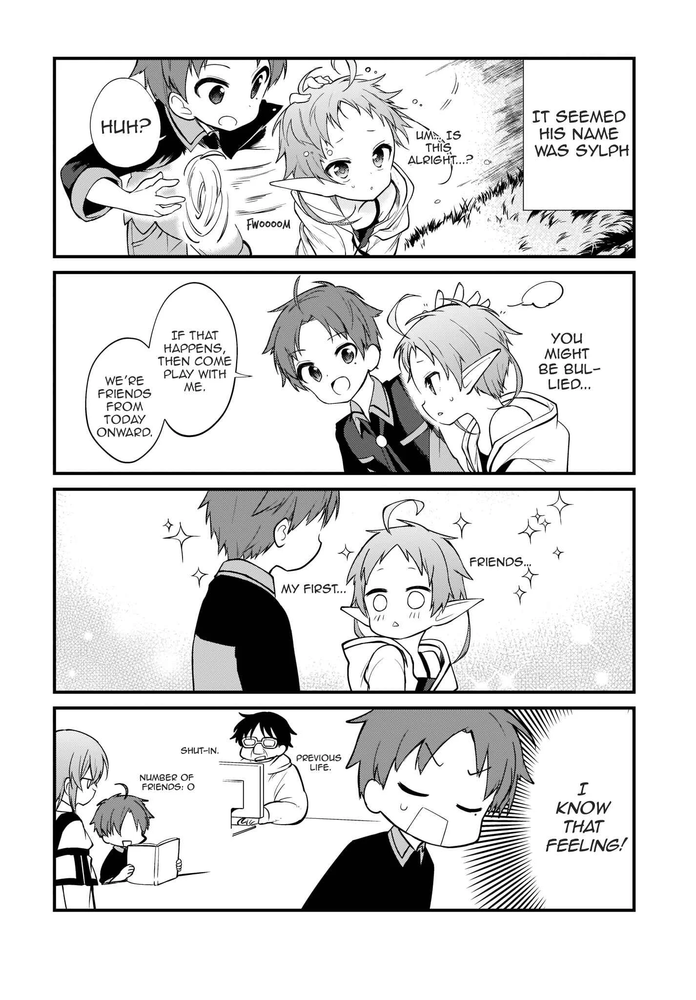 Mushoku Tensei ~4-koma ni Natte mo Honki Dasu~ Chapter 3 - Page 6