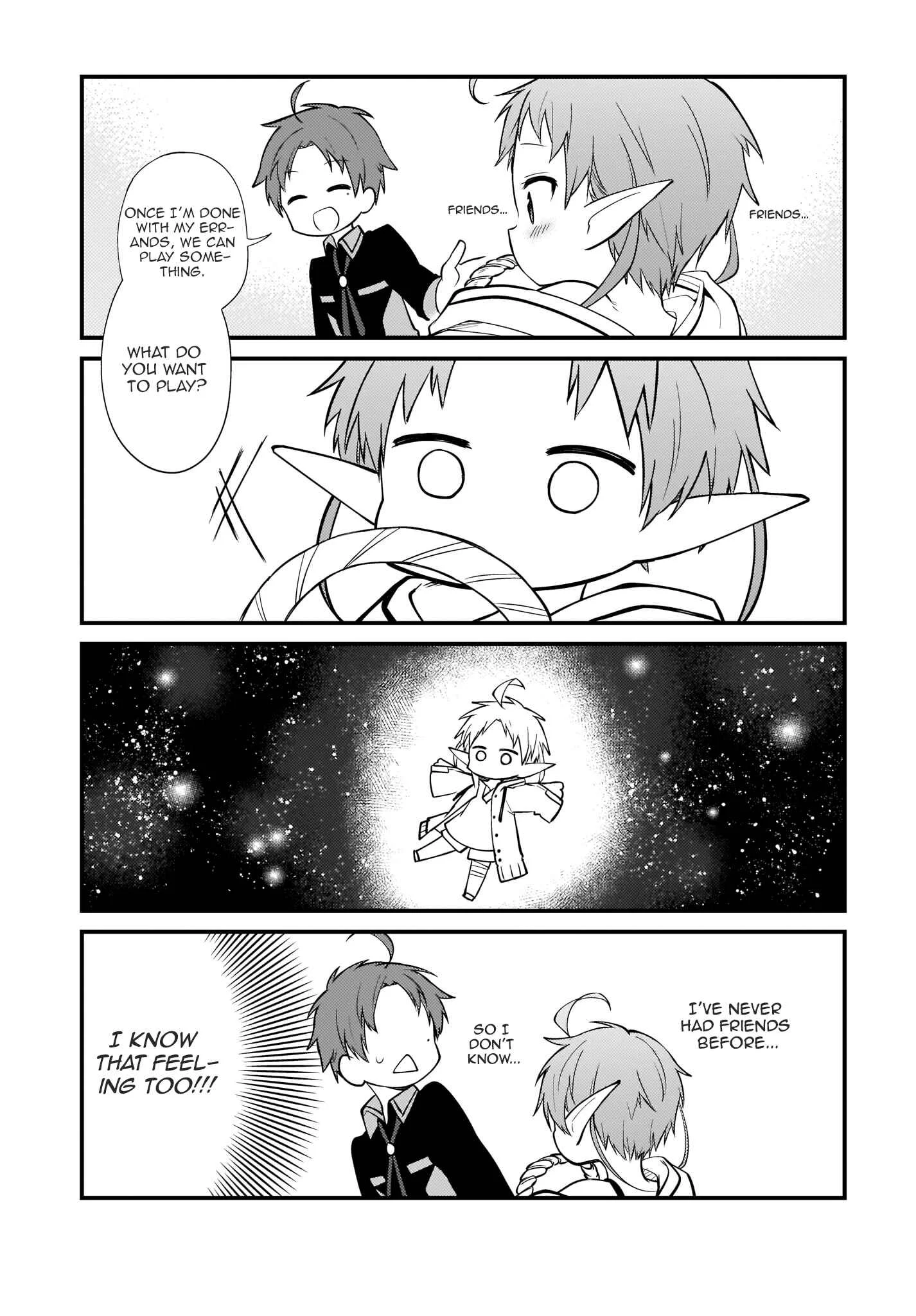 Mushoku Tensei ~4-koma ni Natte mo Honki Dasu~ Chapter 3 - Page 7