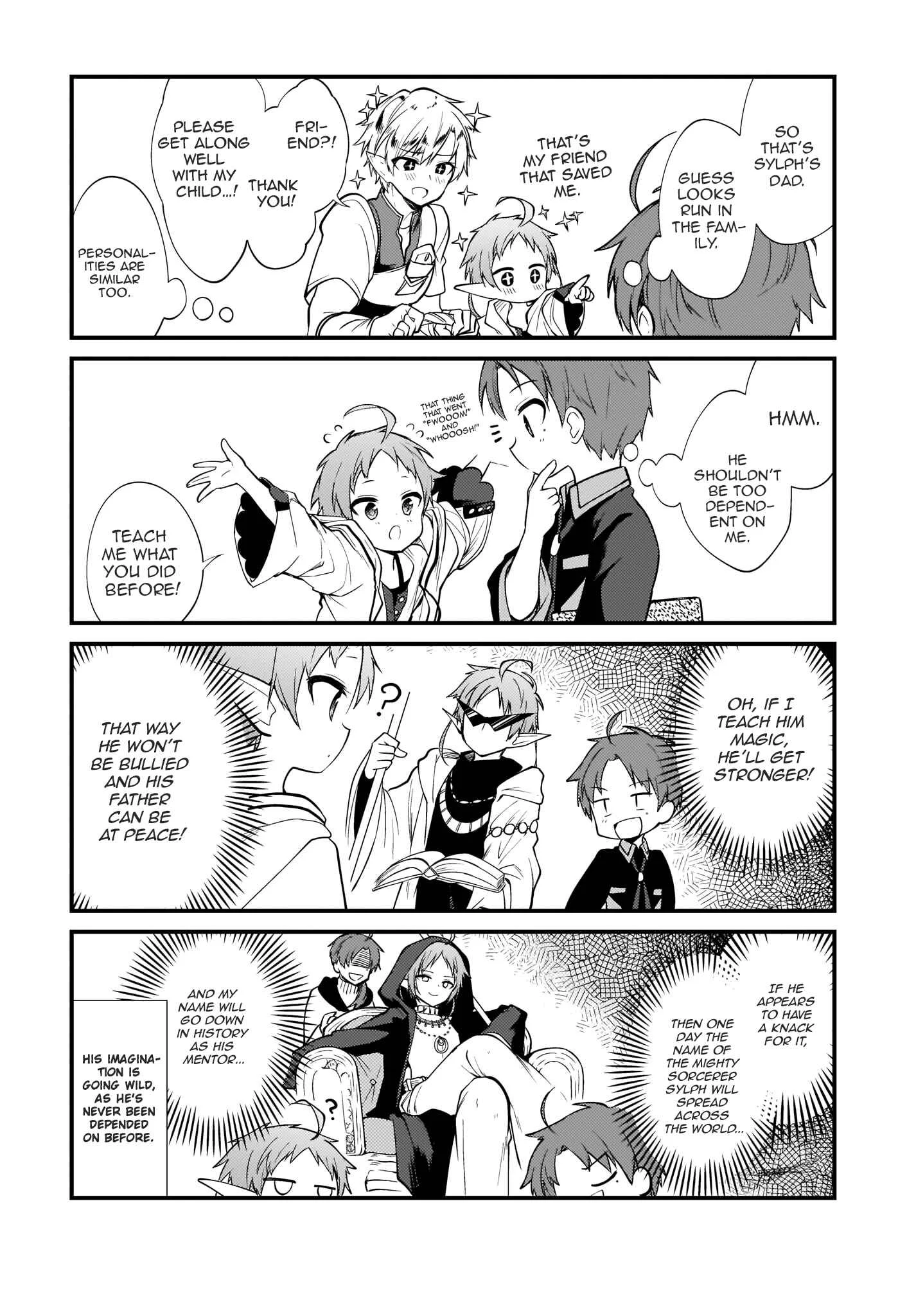Mushoku Tensei ~4-koma ni Natte mo Honki Dasu~ Chapter 3 - Page 8