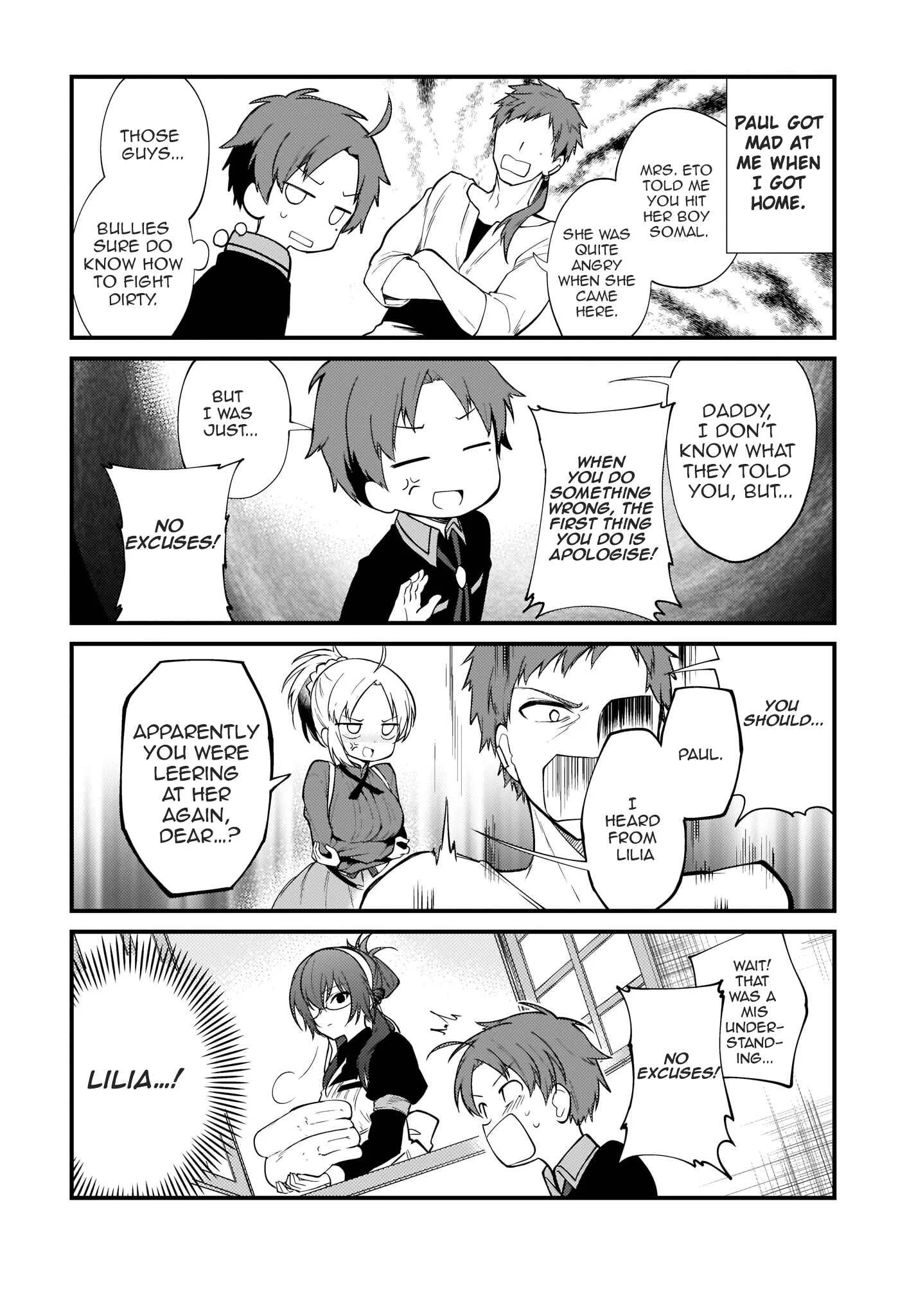 Mushoku Tensei ~4-koma ni Natte mo Honki Dasu~ Chapter 3 - Page 10