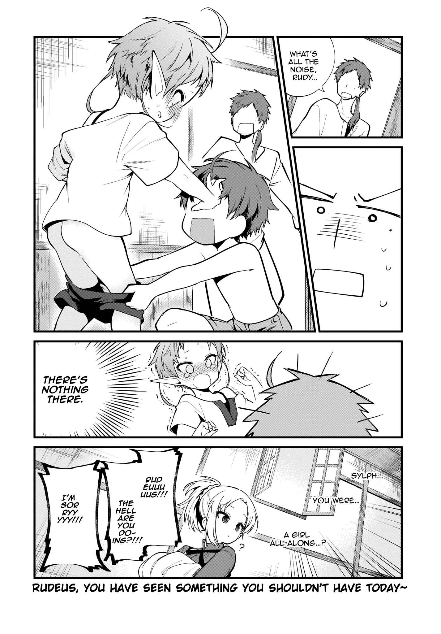 Mushoku Tensei ~4-koma ni Natte mo Honki Dasu~ Chapter 3 - Page 16