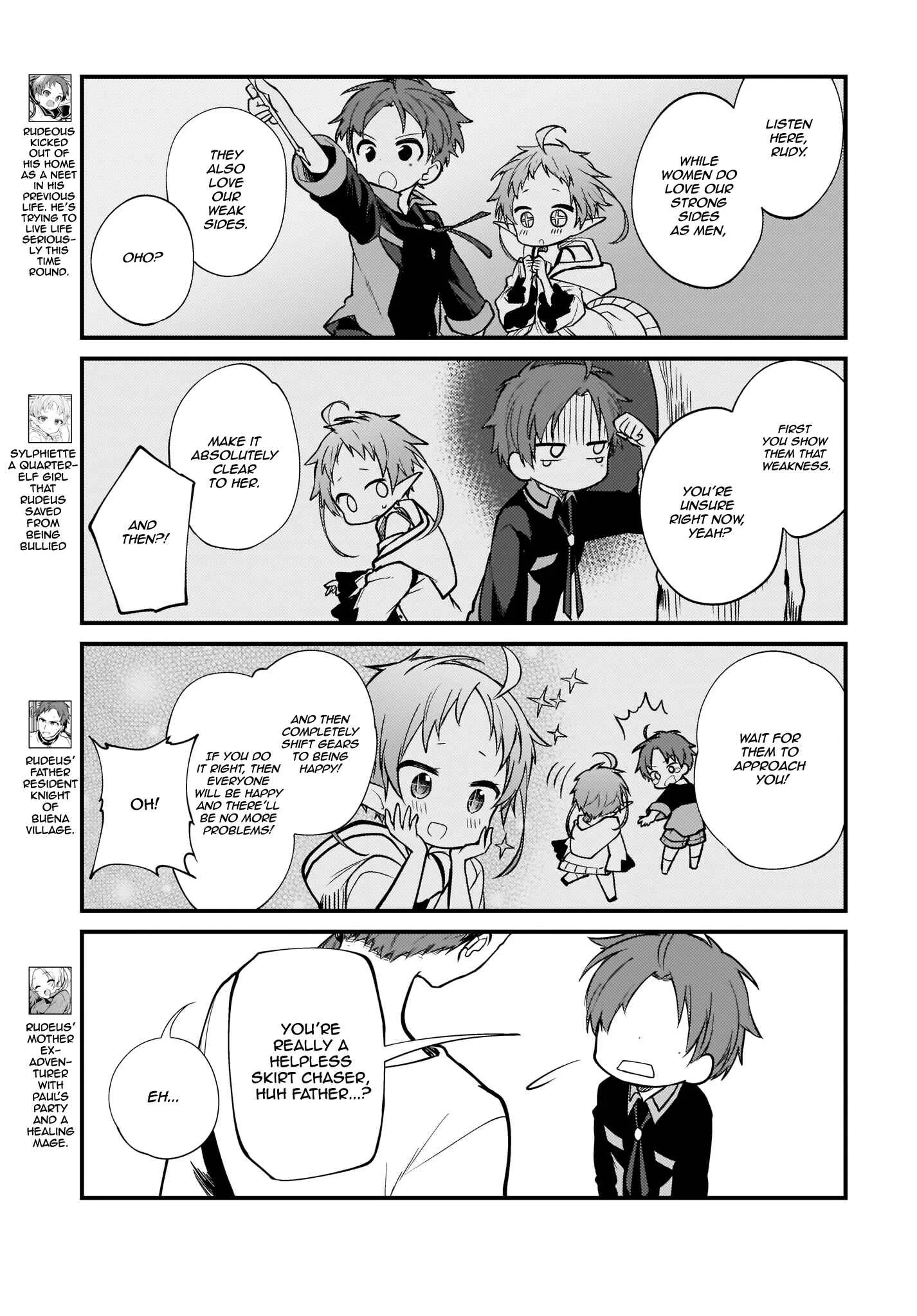 Mushoku Tensei ~4-koma ni Natte mo Honki Dasu~ Chapter 4 - Page 5