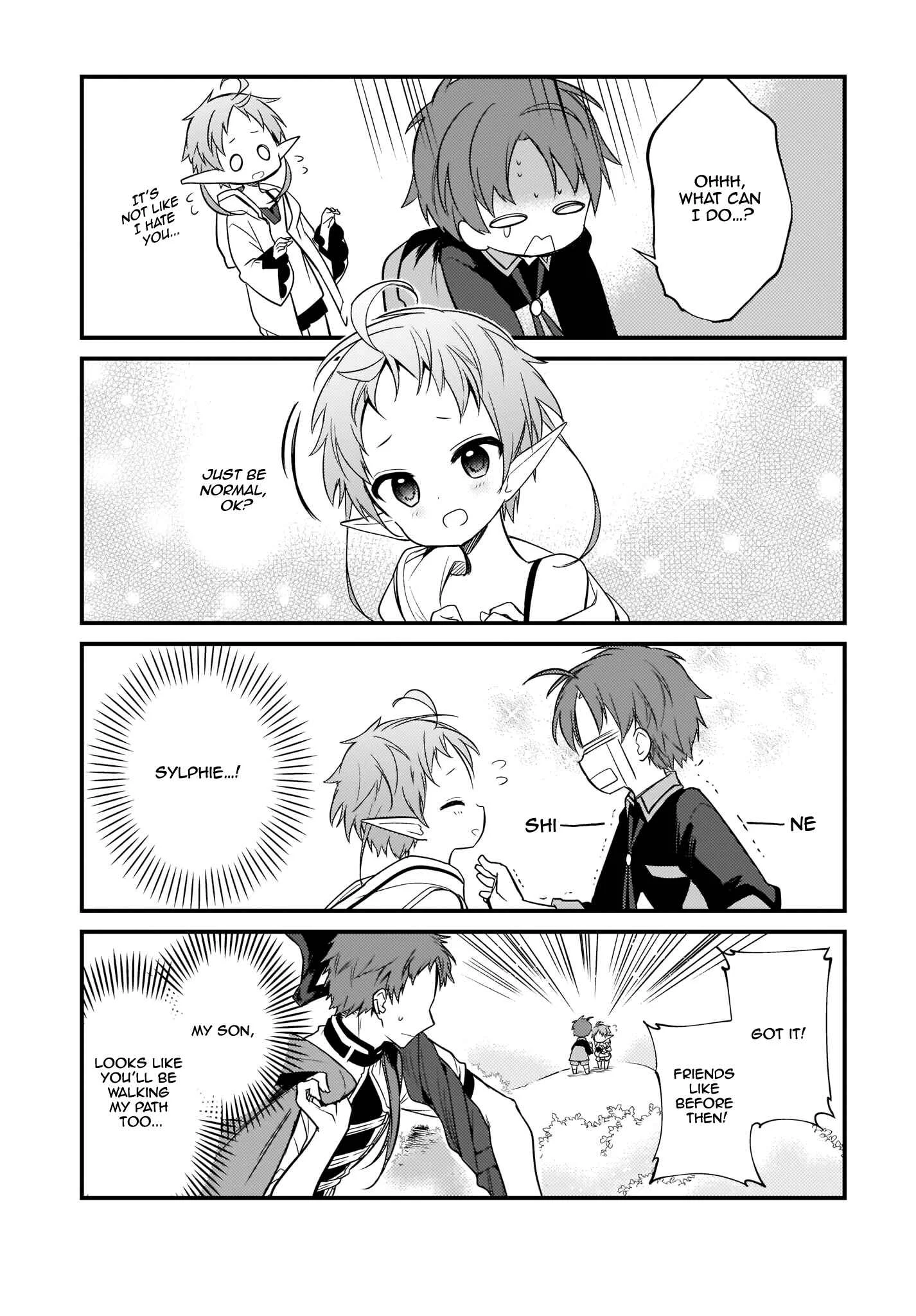 Mushoku Tensei ~4-koma ni Natte mo Honki Dasu~ Chapter 4 - Page 7