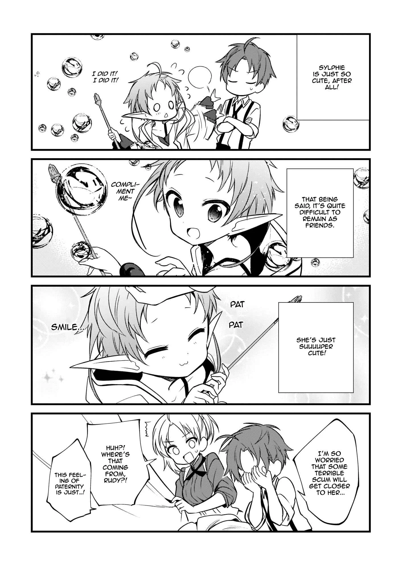 Mushoku Tensei ~4-koma ni Natte mo Honki Dasu~ Chapter 4 - Page 8