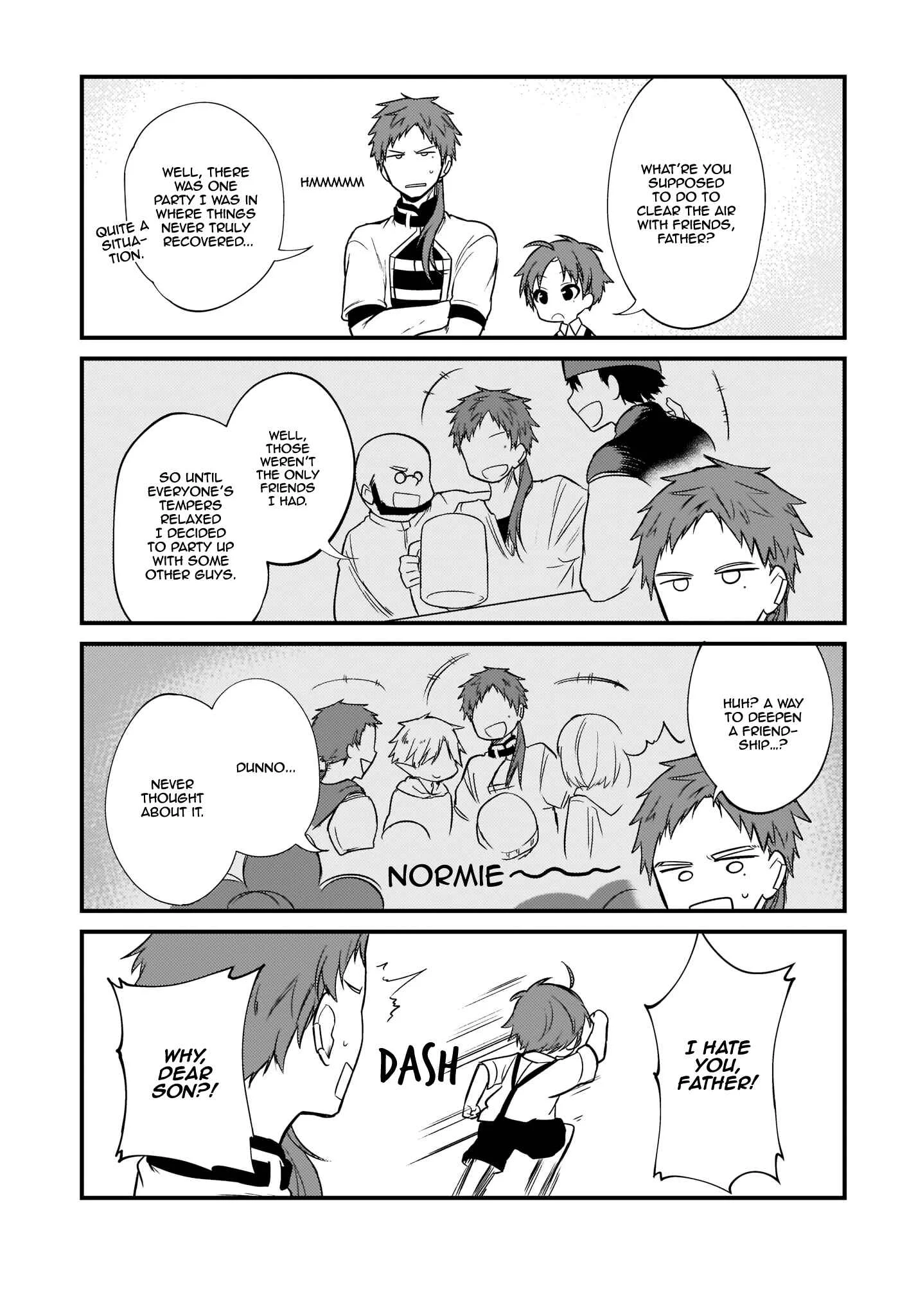 Mushoku Tensei ~4-koma ni Natte mo Honki Dasu~ Chapter 4 - Page 9