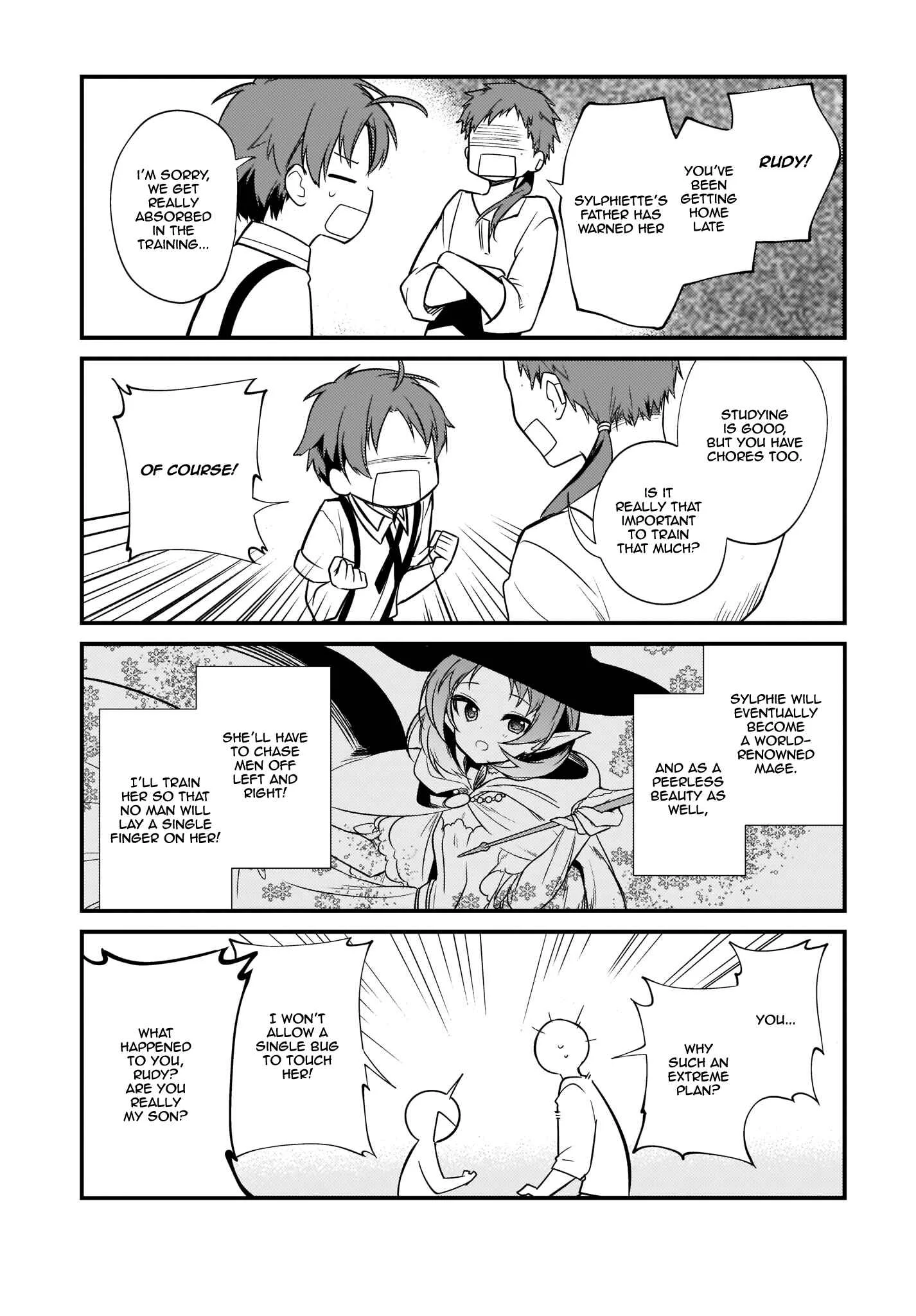 Mushoku Tensei ~4-koma ni Natte mo Honki Dasu~ Chapter 4 - Page 11