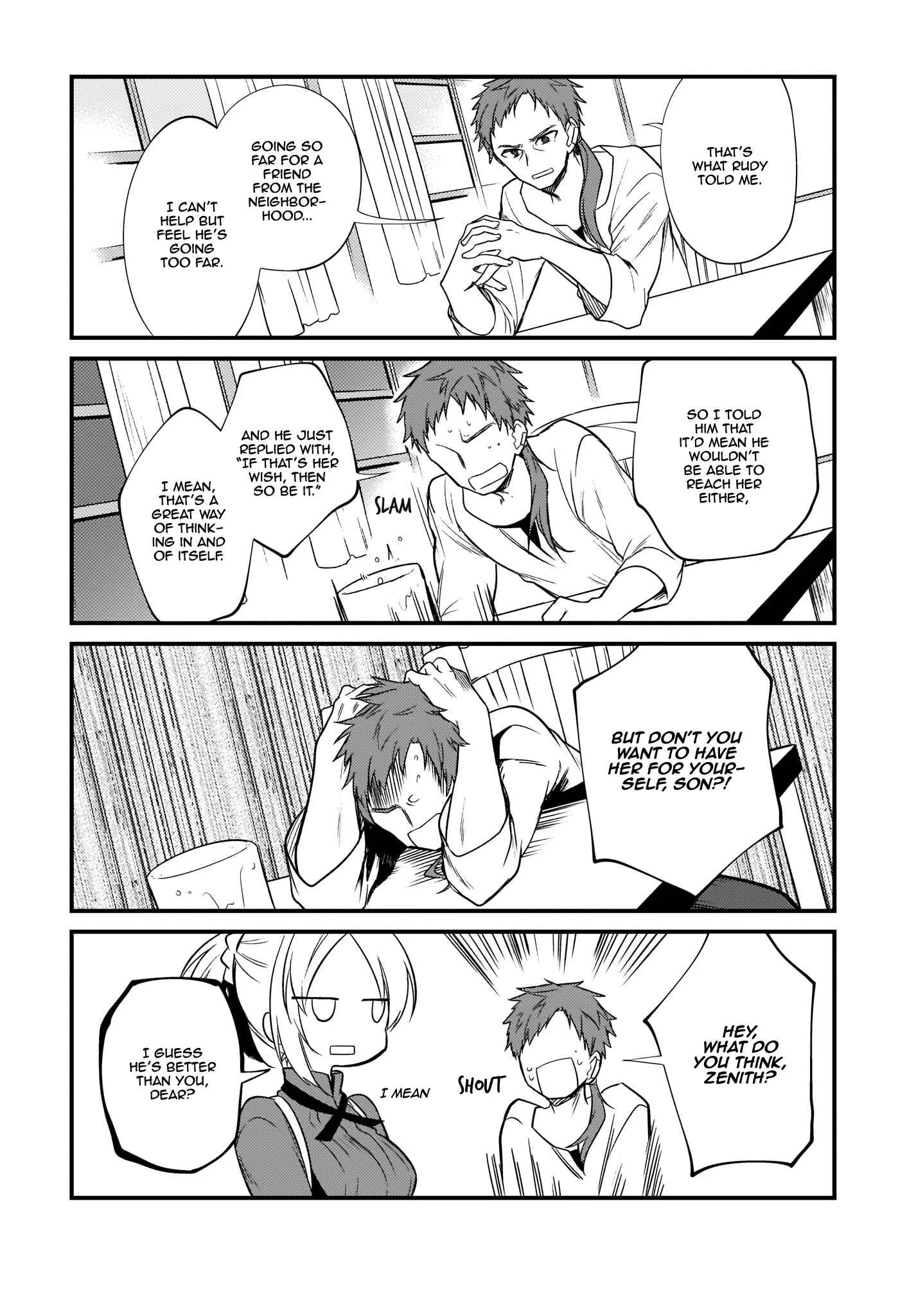 Mushoku Tensei ~4-koma ni Natte mo Honki Dasu~ Chapter 4 - Page 12